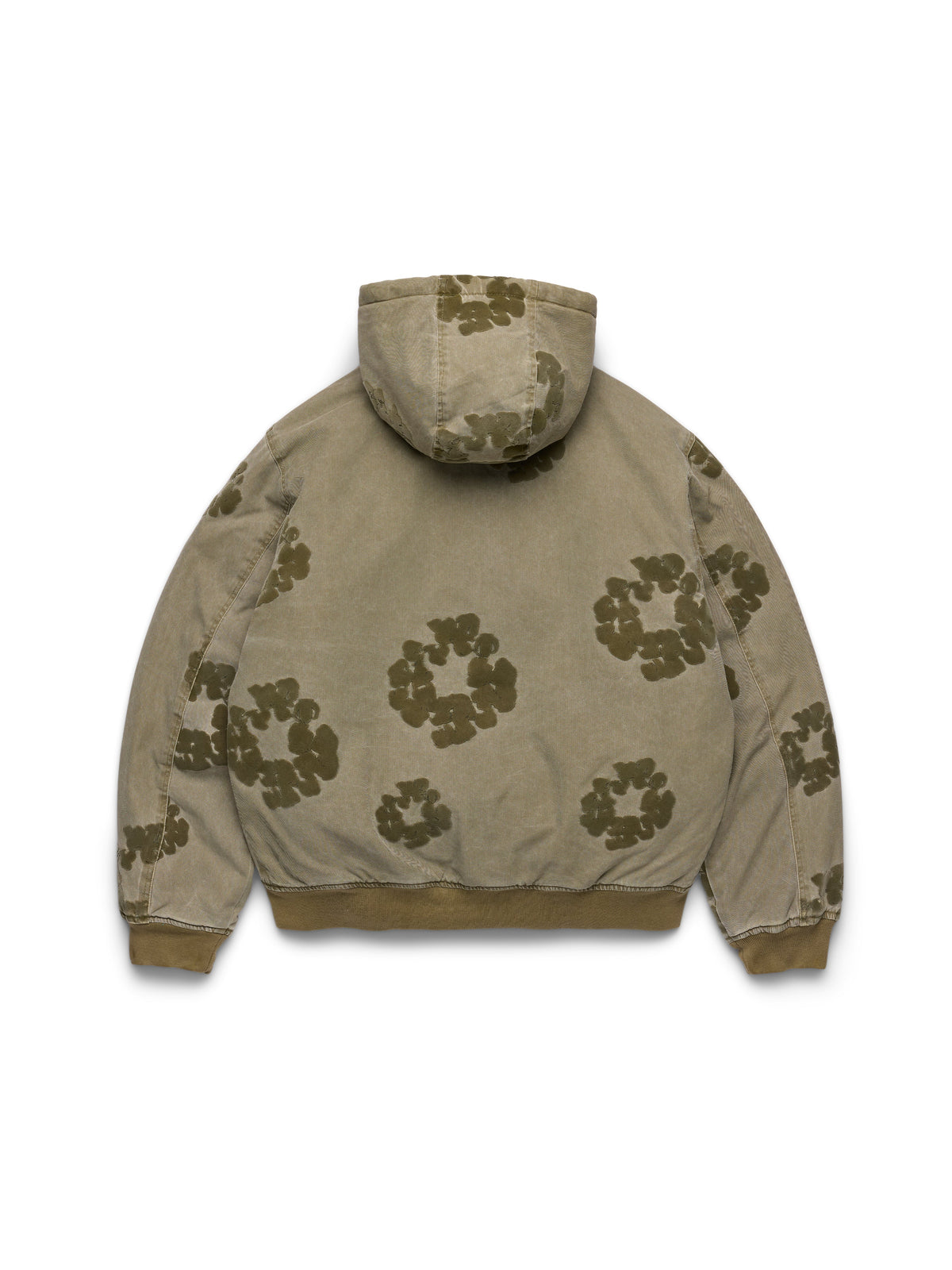 Denim Tears Cotton Wreath Flocked Zip Jacket