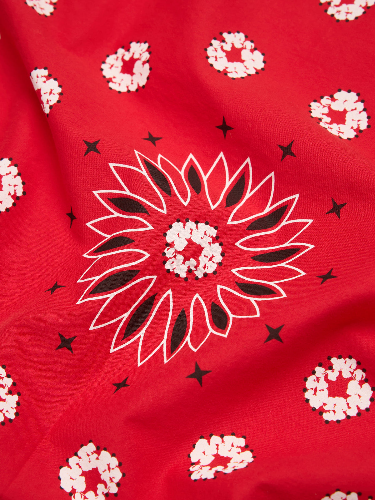 Denim Tears Cotton Wreath Paisley Bandana Red