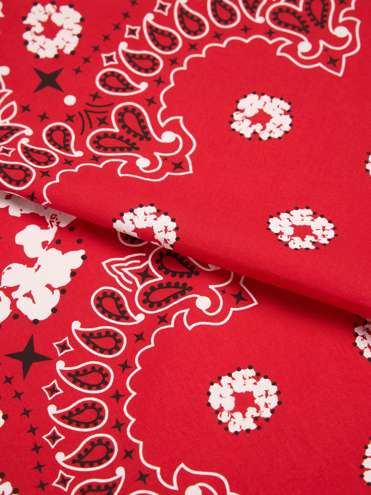 Denim Tears Cotton Wreath Paisley Bandana Red