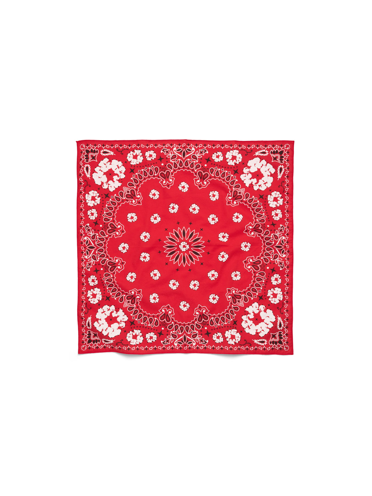Denim Tears Cotton Wreath Paisley Bandana Red