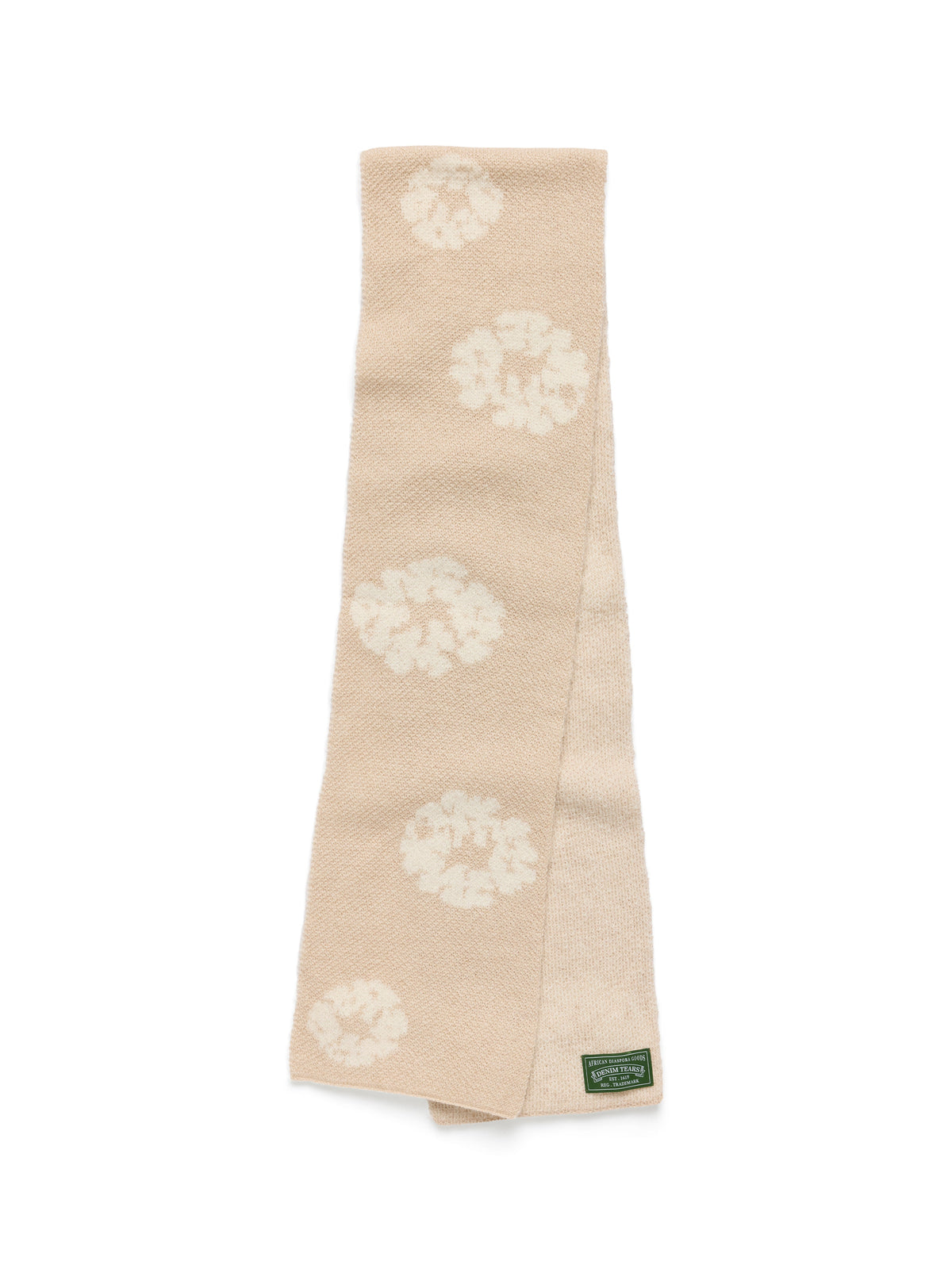 Denim Tears Cotton Wreath Scarf Beige