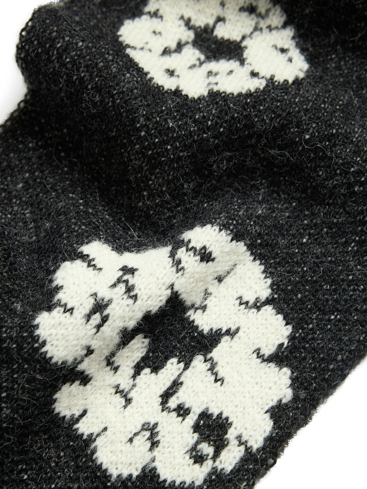 Denim Tears Cotton Wreath Scarf Black