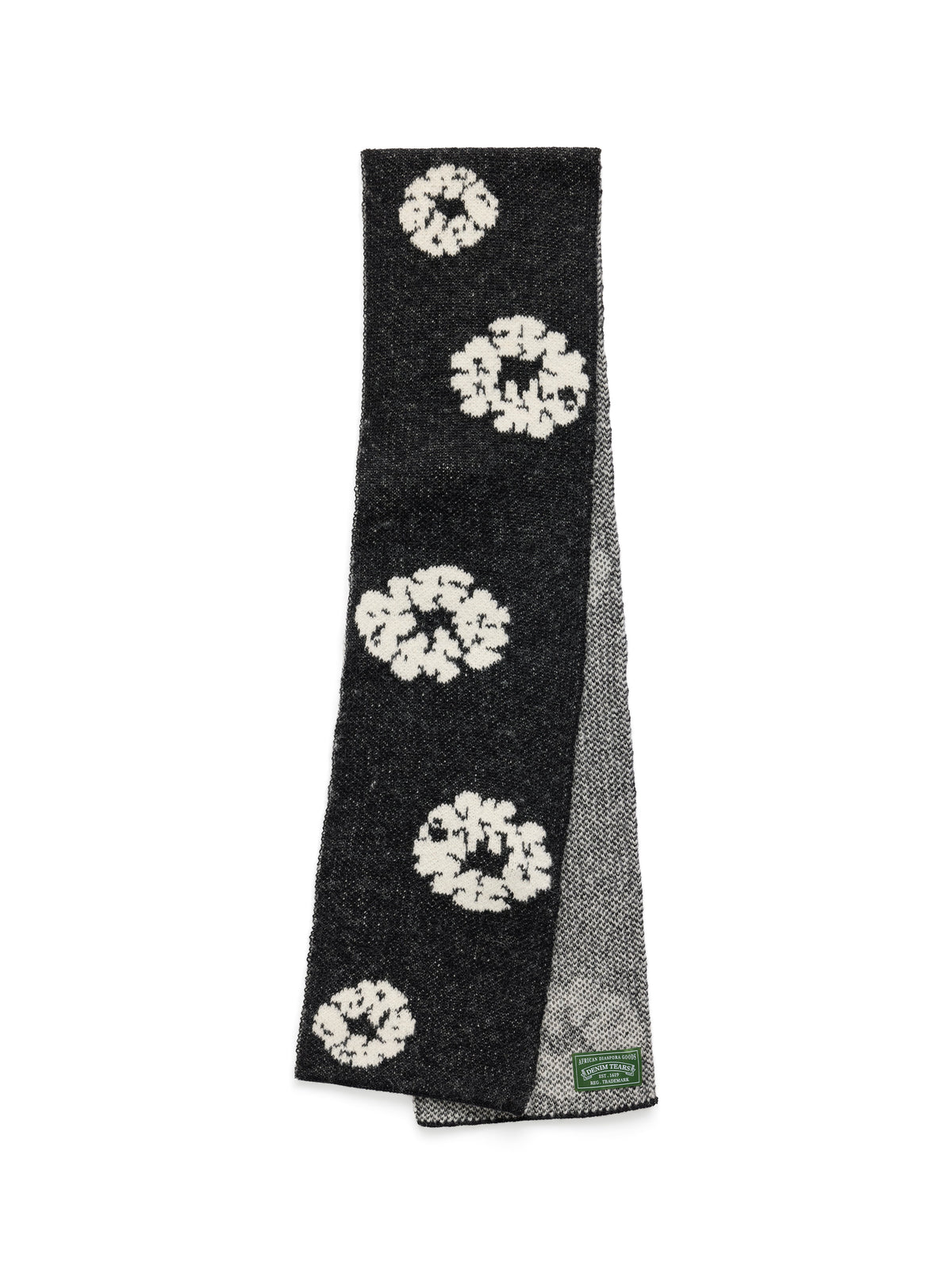Denim Tears Cotton Wreath Scarf Black