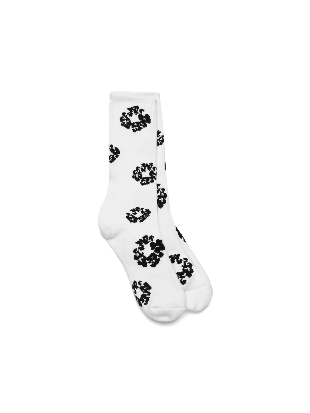 Denim Tears Cotton Wreath Socks White