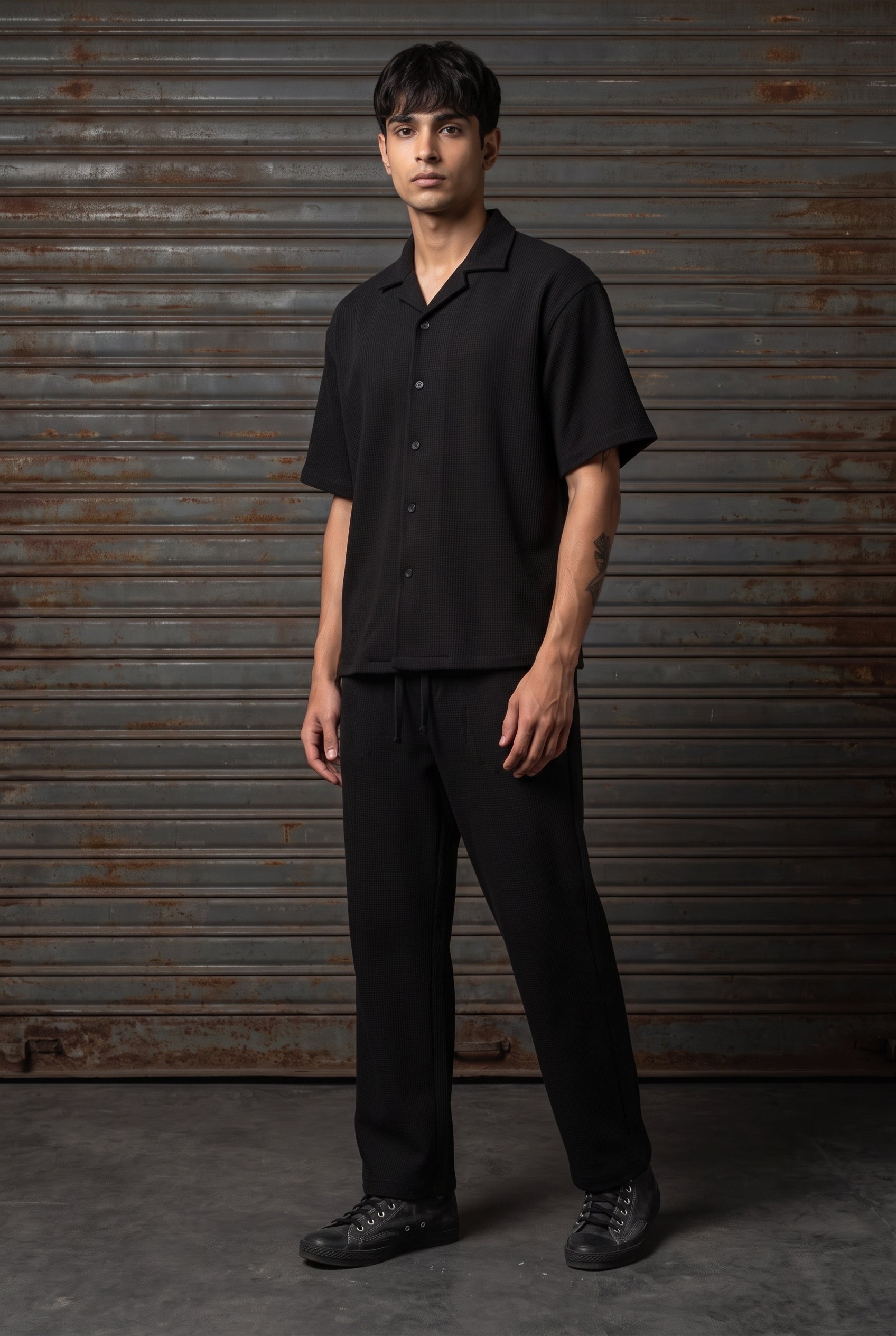 BLACK CO-ORD SET MEN'S PANT
