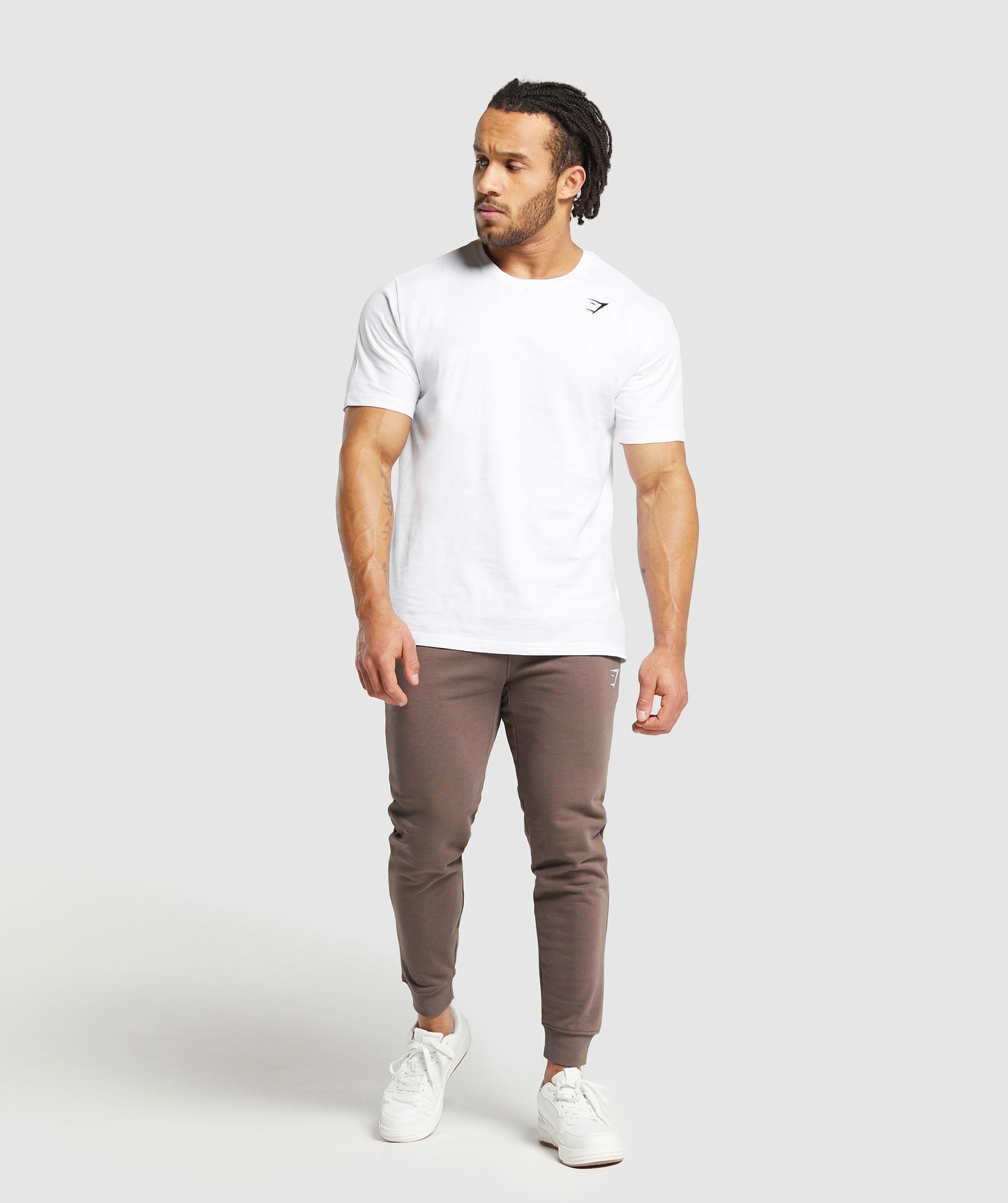 Gymshark Crest Joggers Truffle Brown
