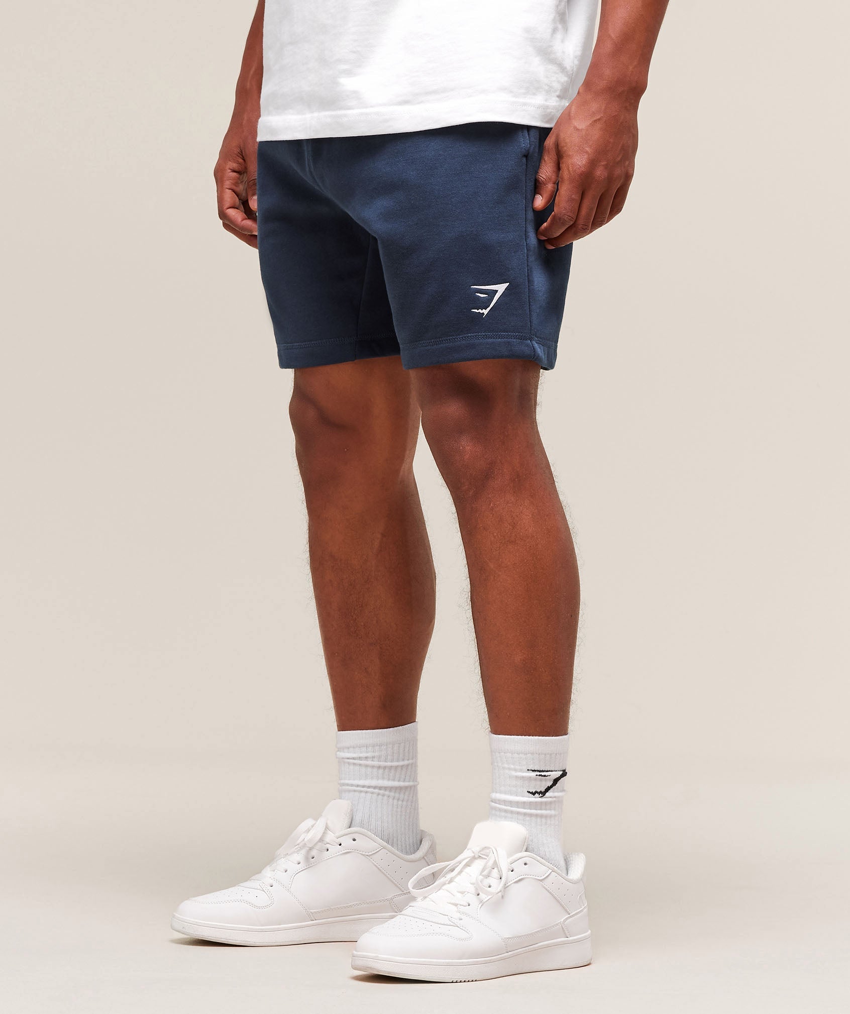 Gymshark Crest 7" Shorts Navy