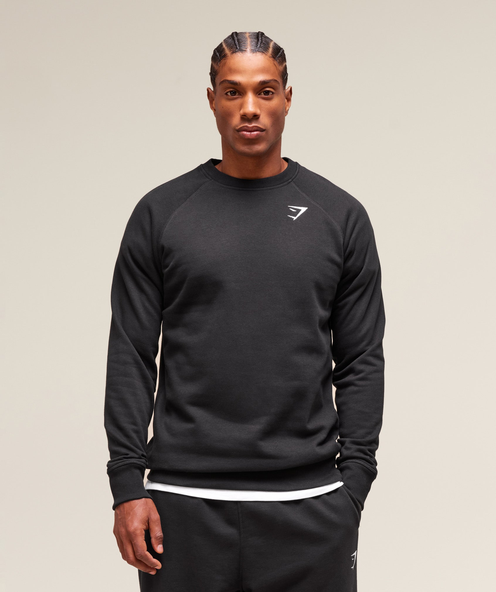 Gymshark Crest Sweatshirt Black
