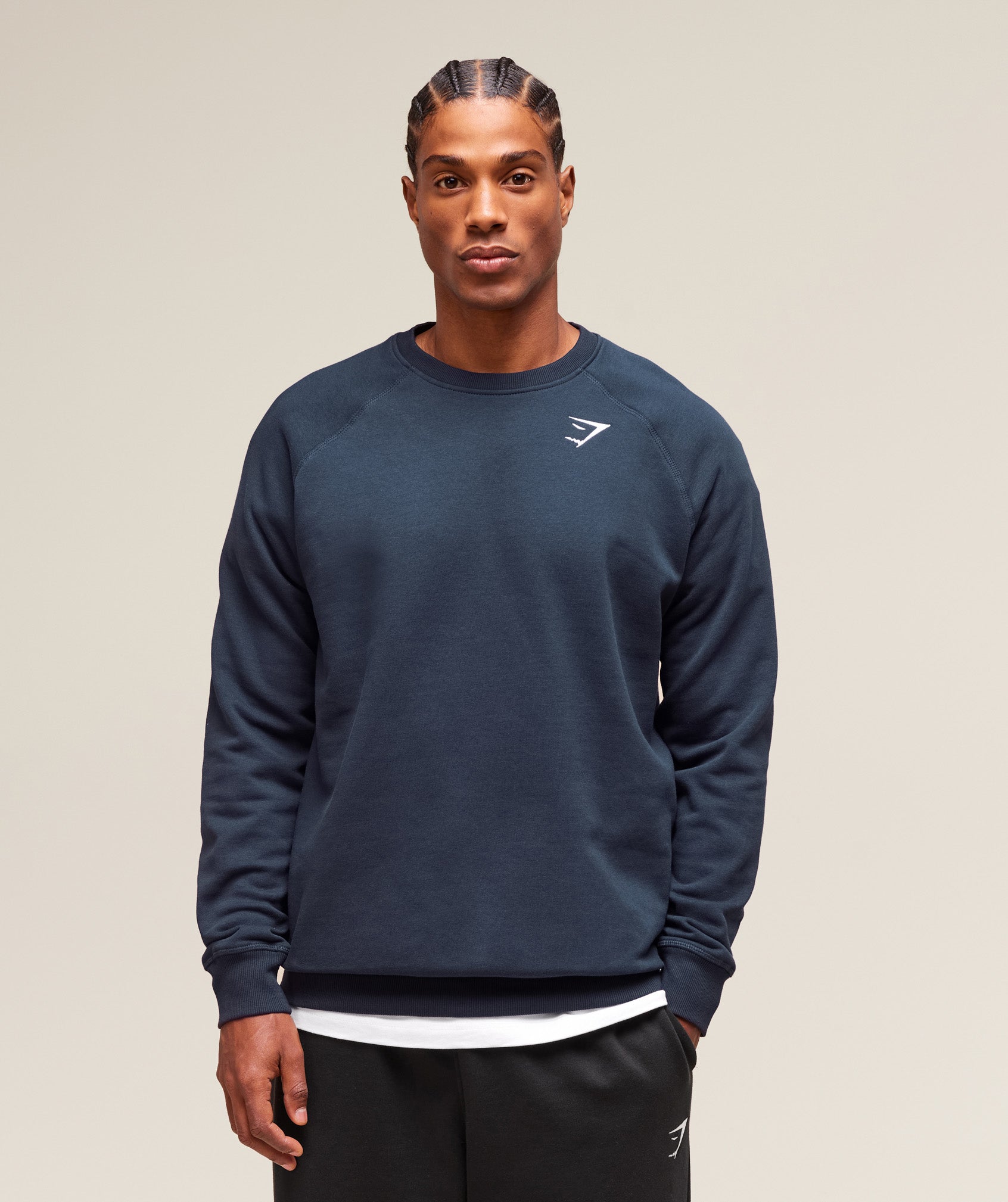 Gymshark Crest Sweatshirt Navy