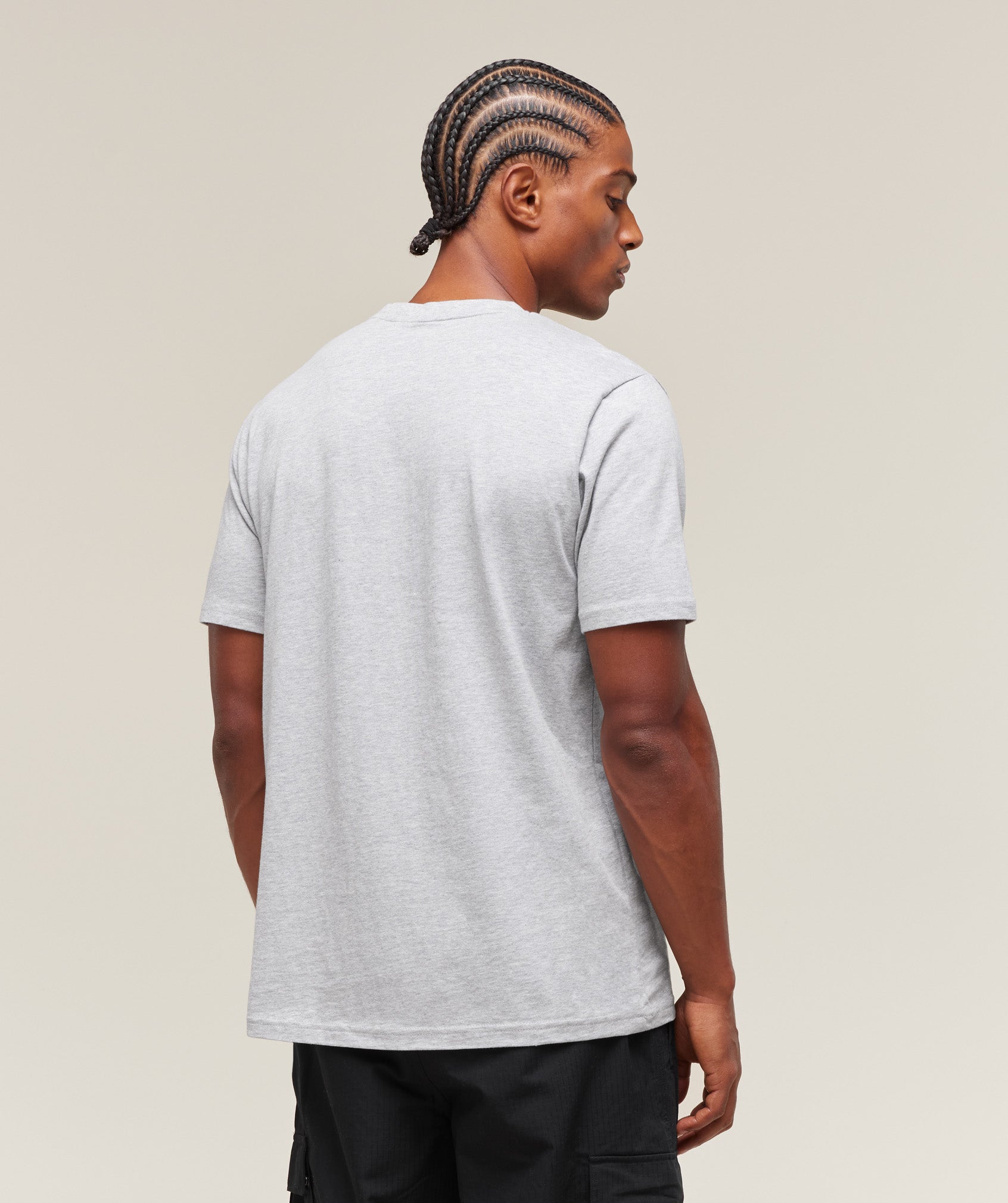 Gymshark Crest T-Shirt Light Grey Marl