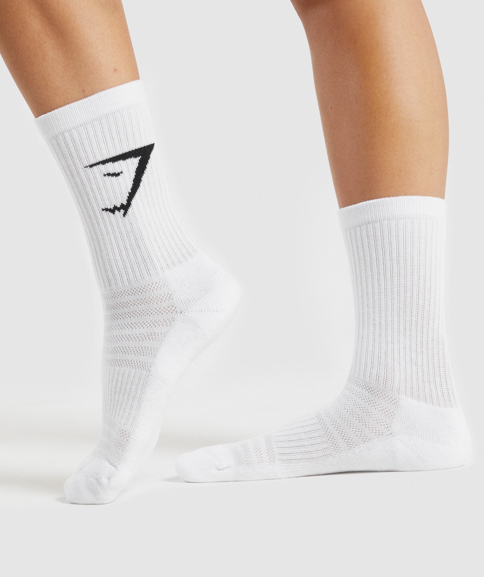 Gymshark Crew Socks 3Pk White