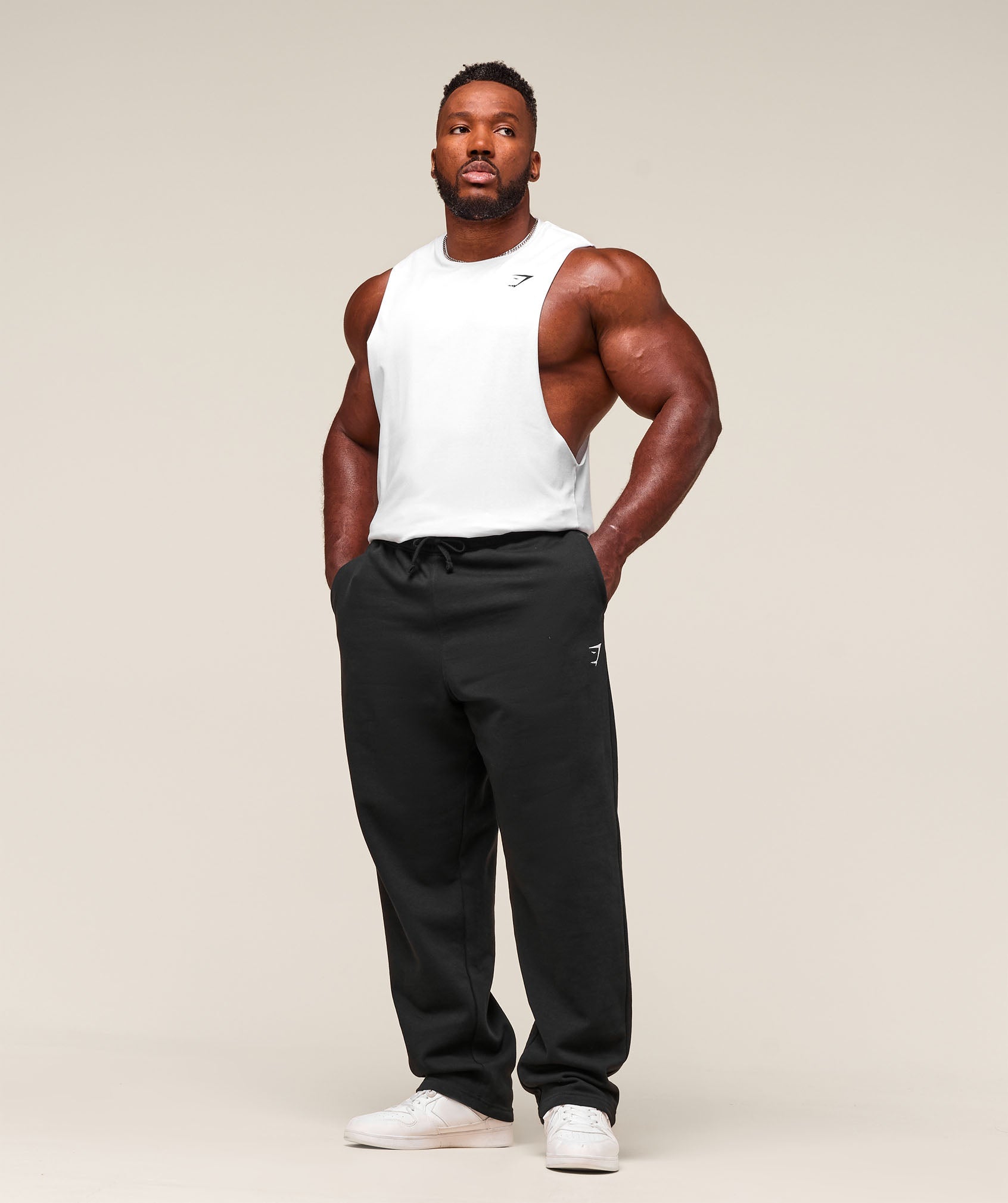 Gymshark Critical 2.0 Drop Arm Tank White