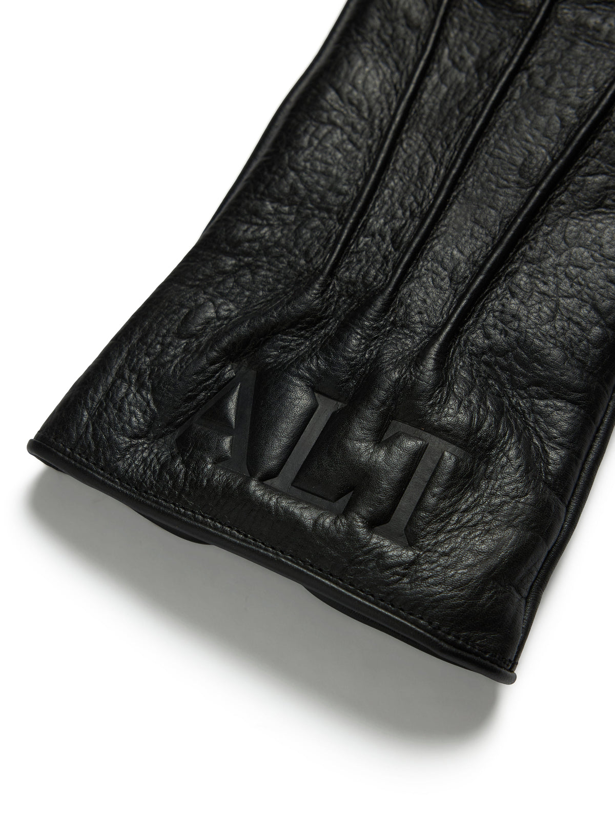 Denim Tears André Leon Talley Croc Embossed Leather Gloves