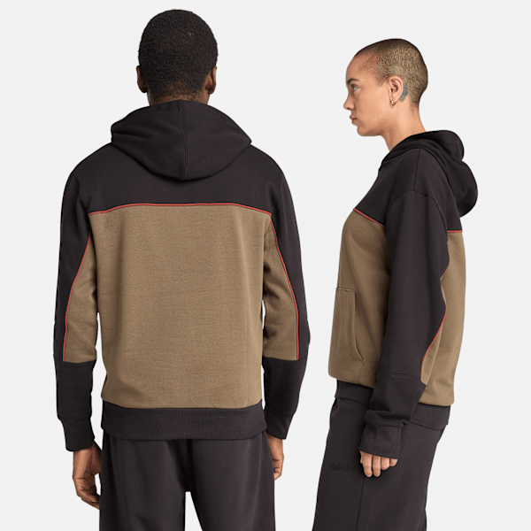 Timberland Cut-And-Sew Hoodie Black/Leaf Green