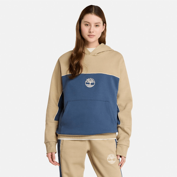 Timberland Cut-And-Sew Hoodie Lemon Pepper/Dark Denim