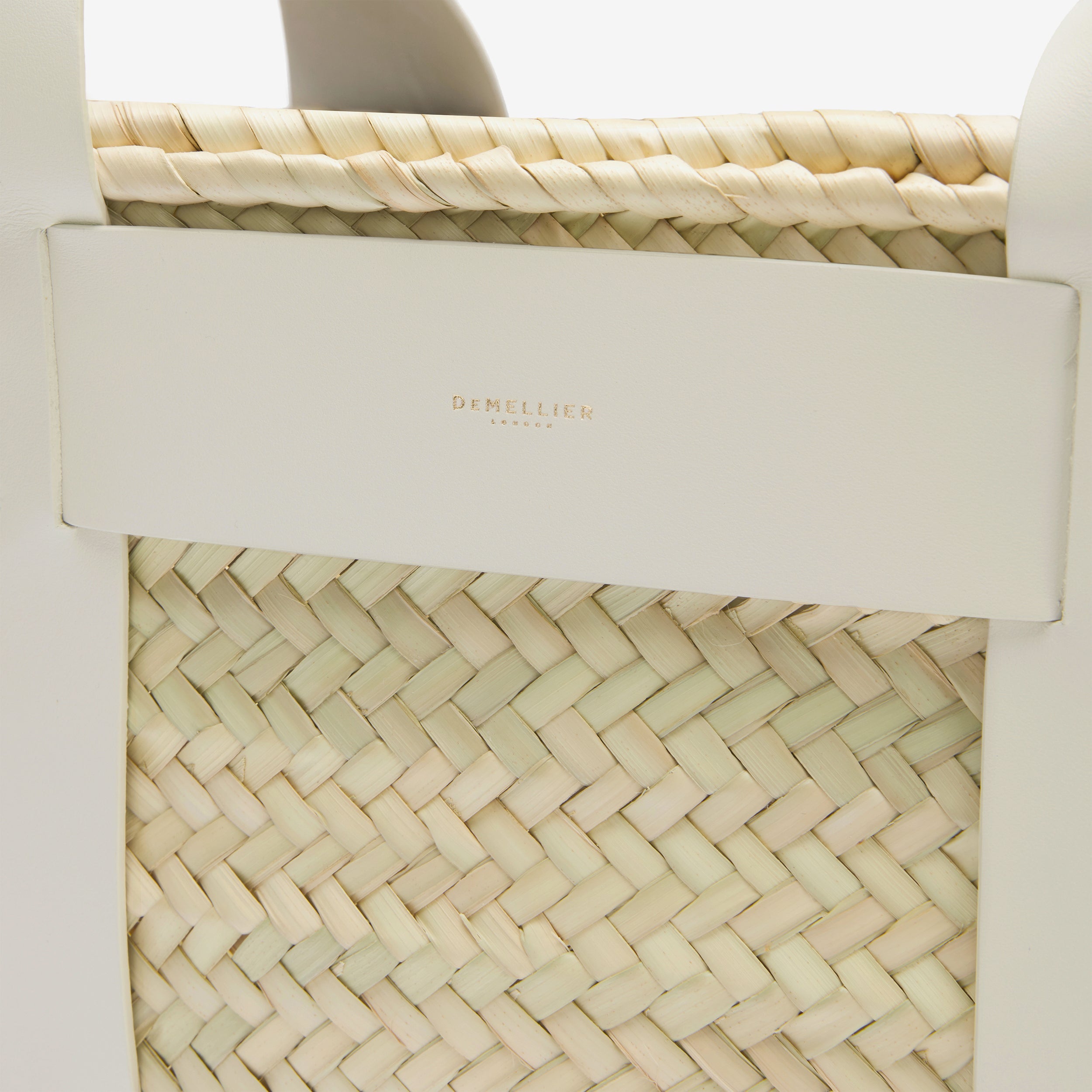 DeMellier The Santorini natural basket off-white smooth