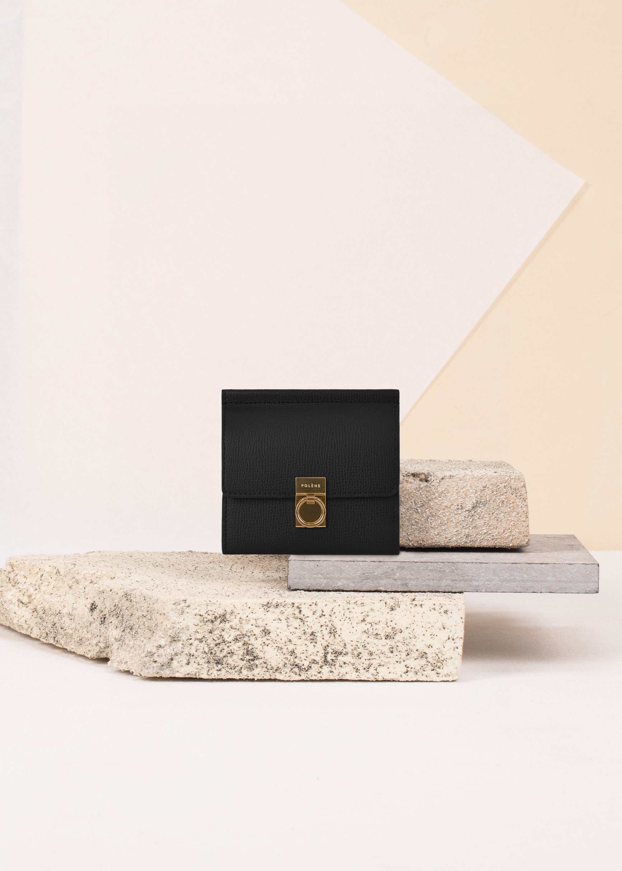 Polene Numero Sept Wallet Textured Black