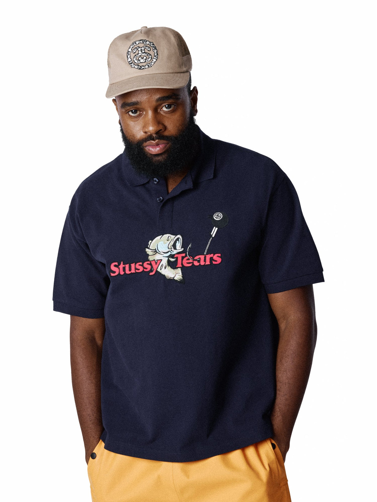Stüssy Tears Polo Navy