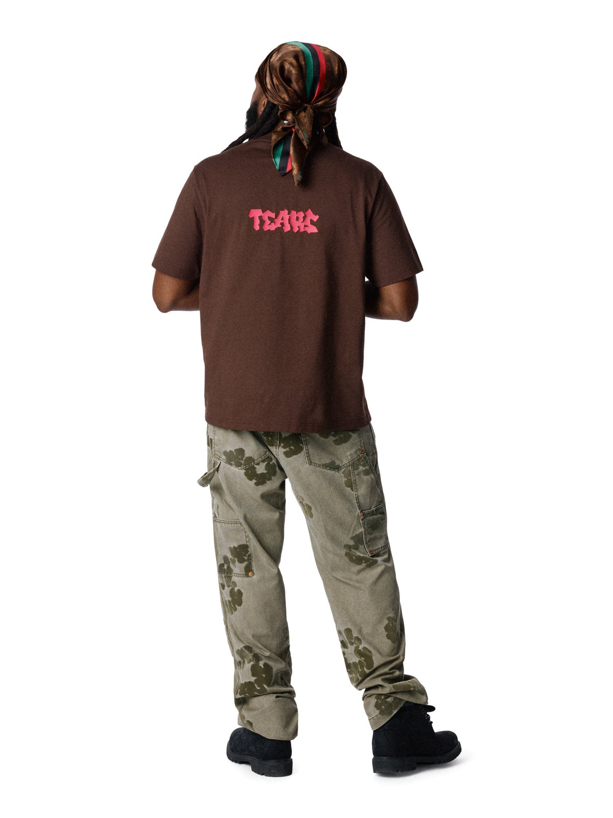 Denim Tears Handstyle Tee Brown
