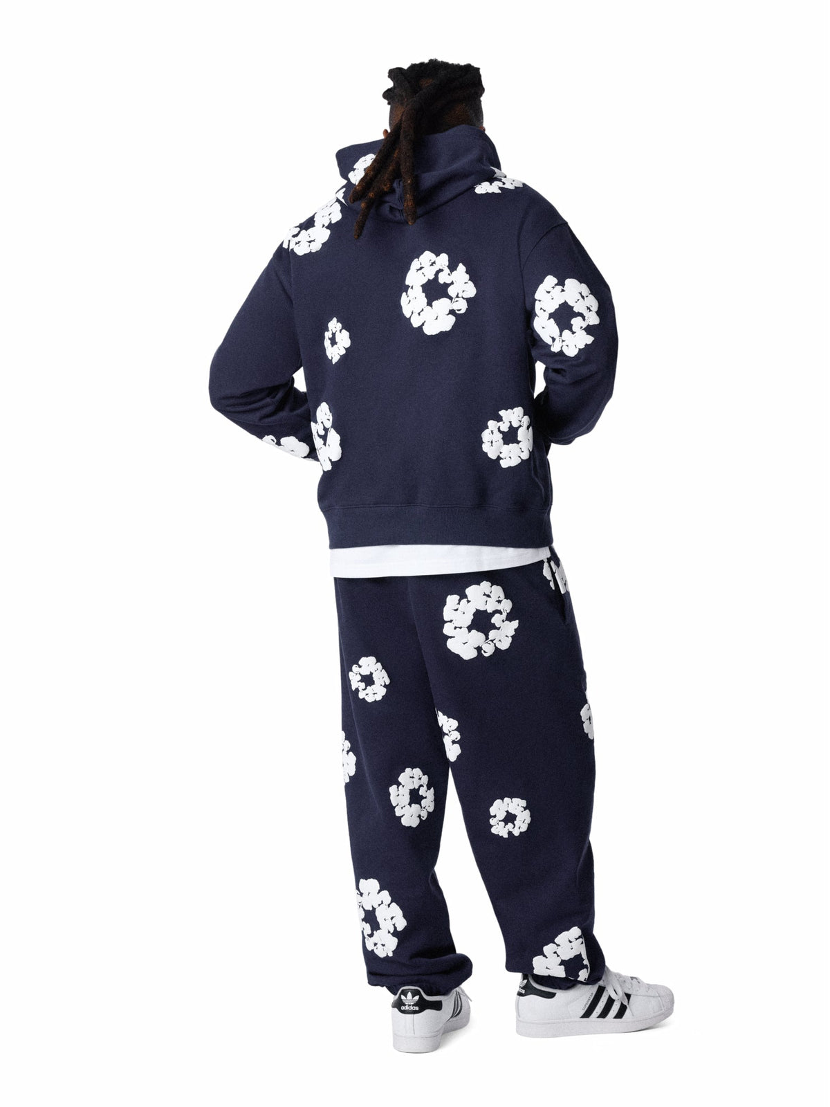 Denim Tears Cotton Wreath Sweatpants Navy