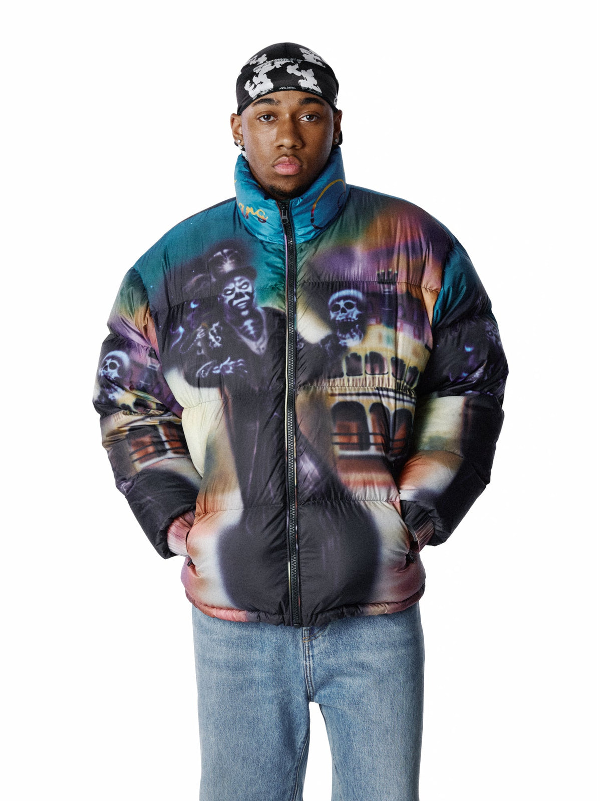 Denim Tears Spacebrat Baron Samedi Puffer Jacket