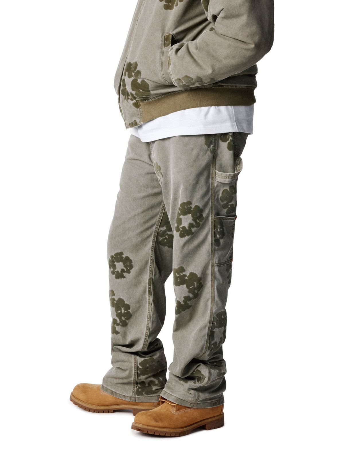 Denim Tears Cotton Wreath Flocked Carpenter Pant