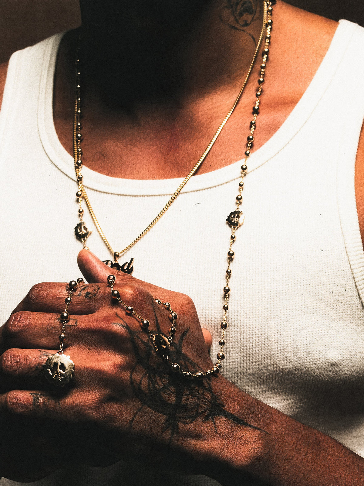 Denim Tears Peace Wreath Rosary Beads