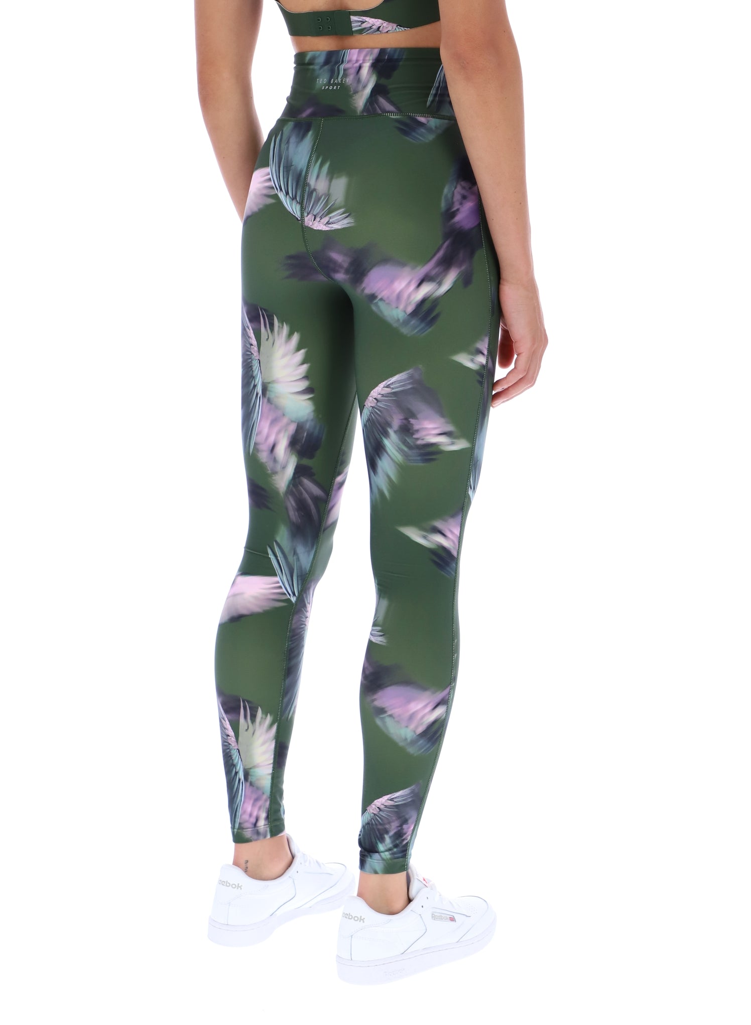 Ted Baker Dolly Feather Print Quick Dry Running Leggings Women's