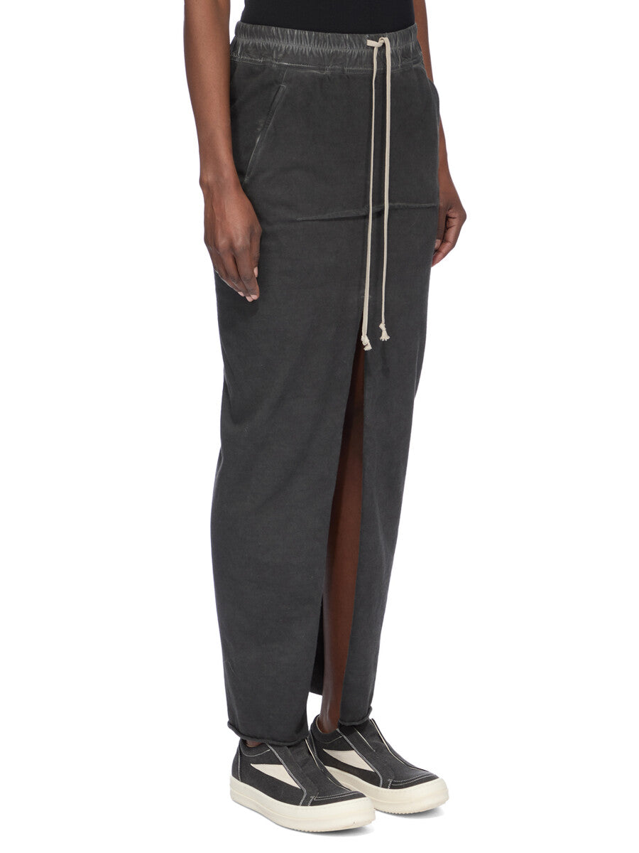 Rick Owens Pull On Sliced Pillar Skirt