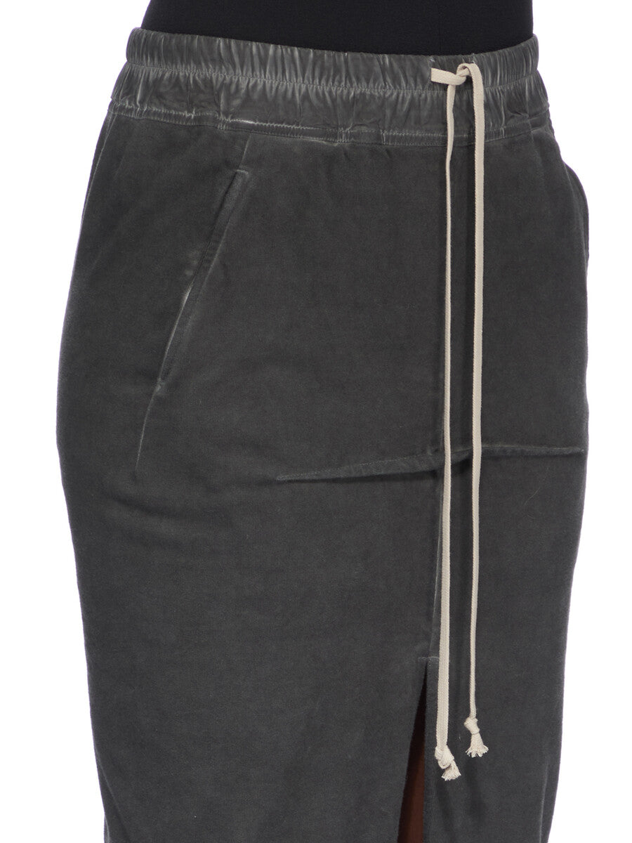 Rick Owens Pull On Sliced Pillar Skirt