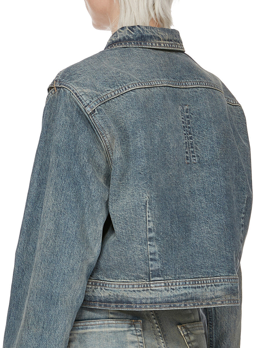 Rick Owens Cape Sleeve Cropped Outershirt