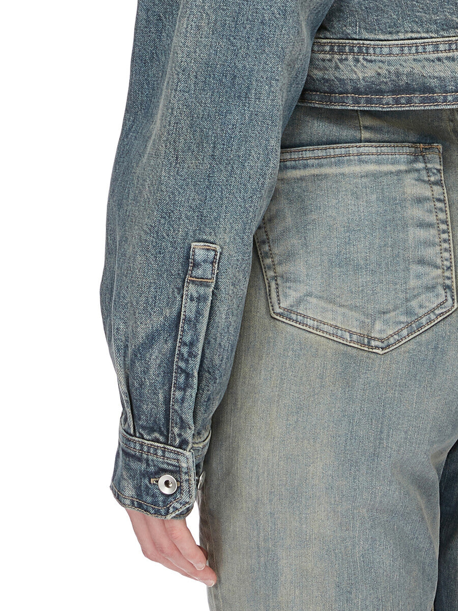 Rick Owens Cape Sleeve Cropped Outershirt
