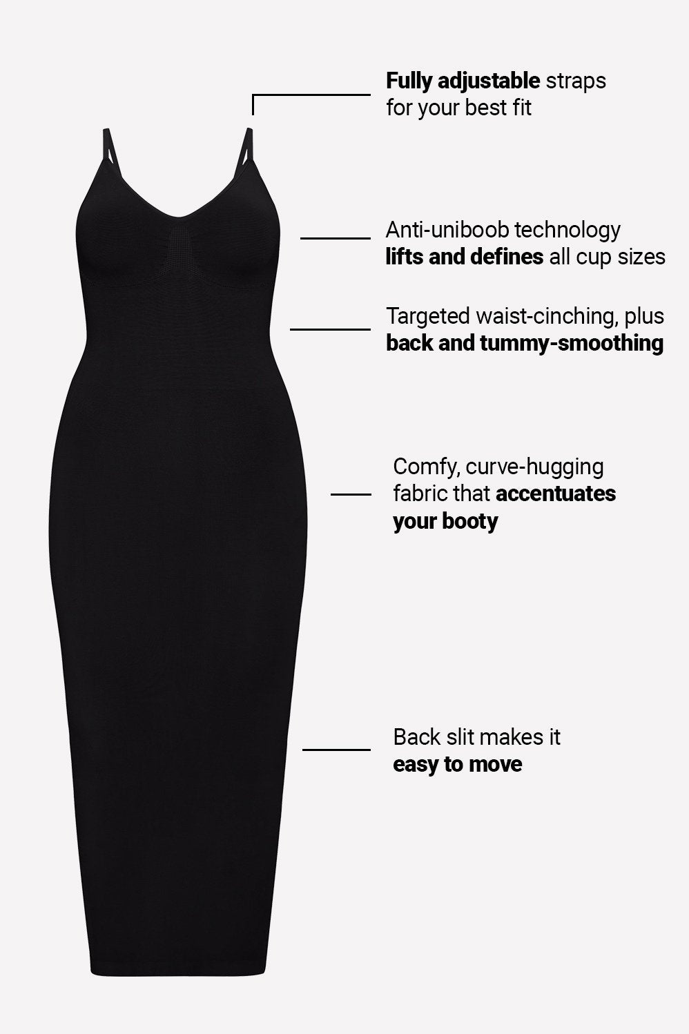 Fabletics Smooth As Hell Shaping Maxi Dress