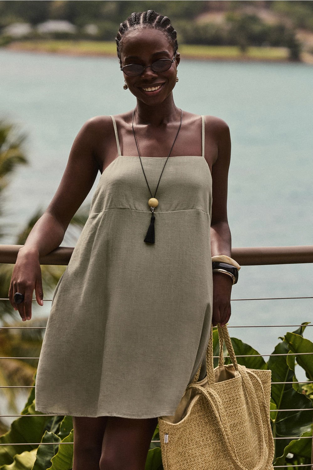Fabletics Lifestyle Linen Shift Dress