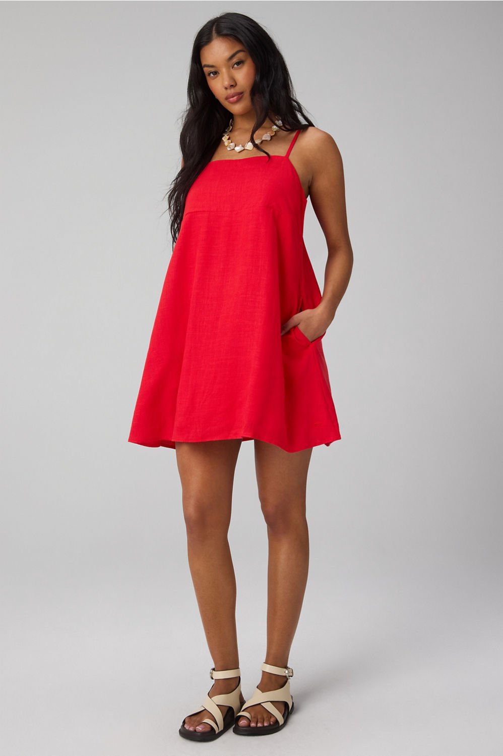 Fabletics Lifestyle Linen Shift Dress