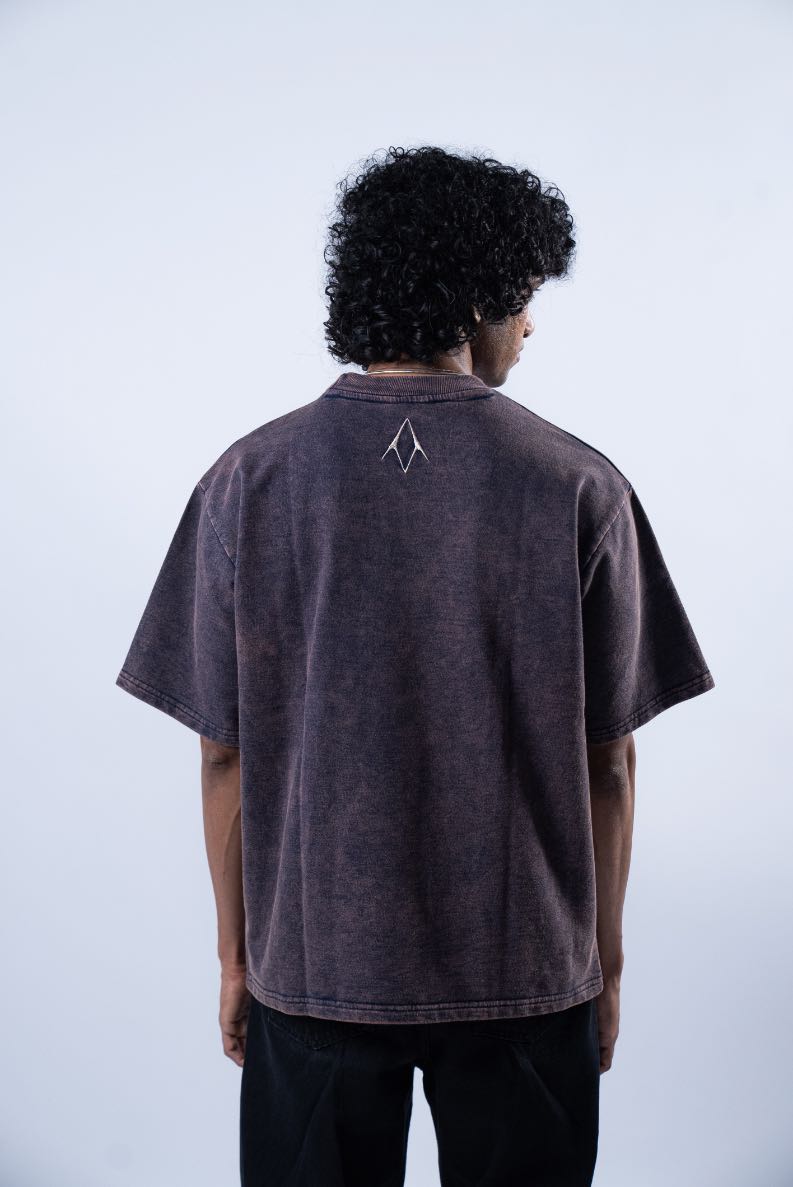 WASHED TEE - NAVY BLUE