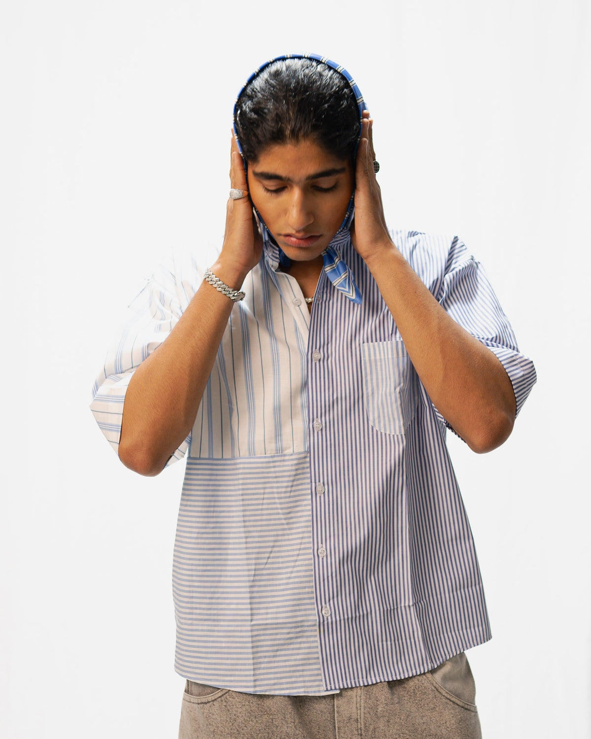 90s Striped Shirt, detail 2