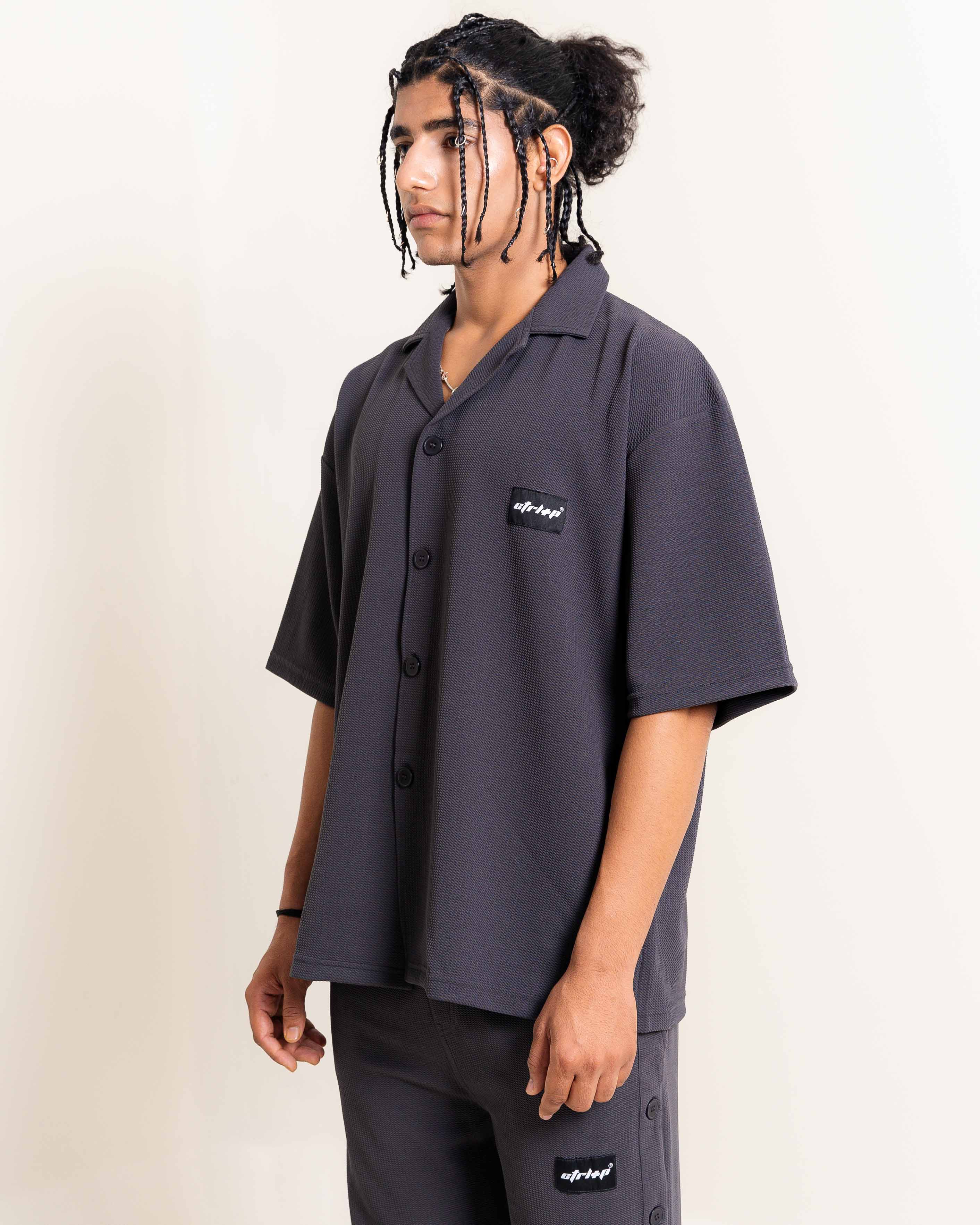 WAFFLE GREY CO-ORD SET