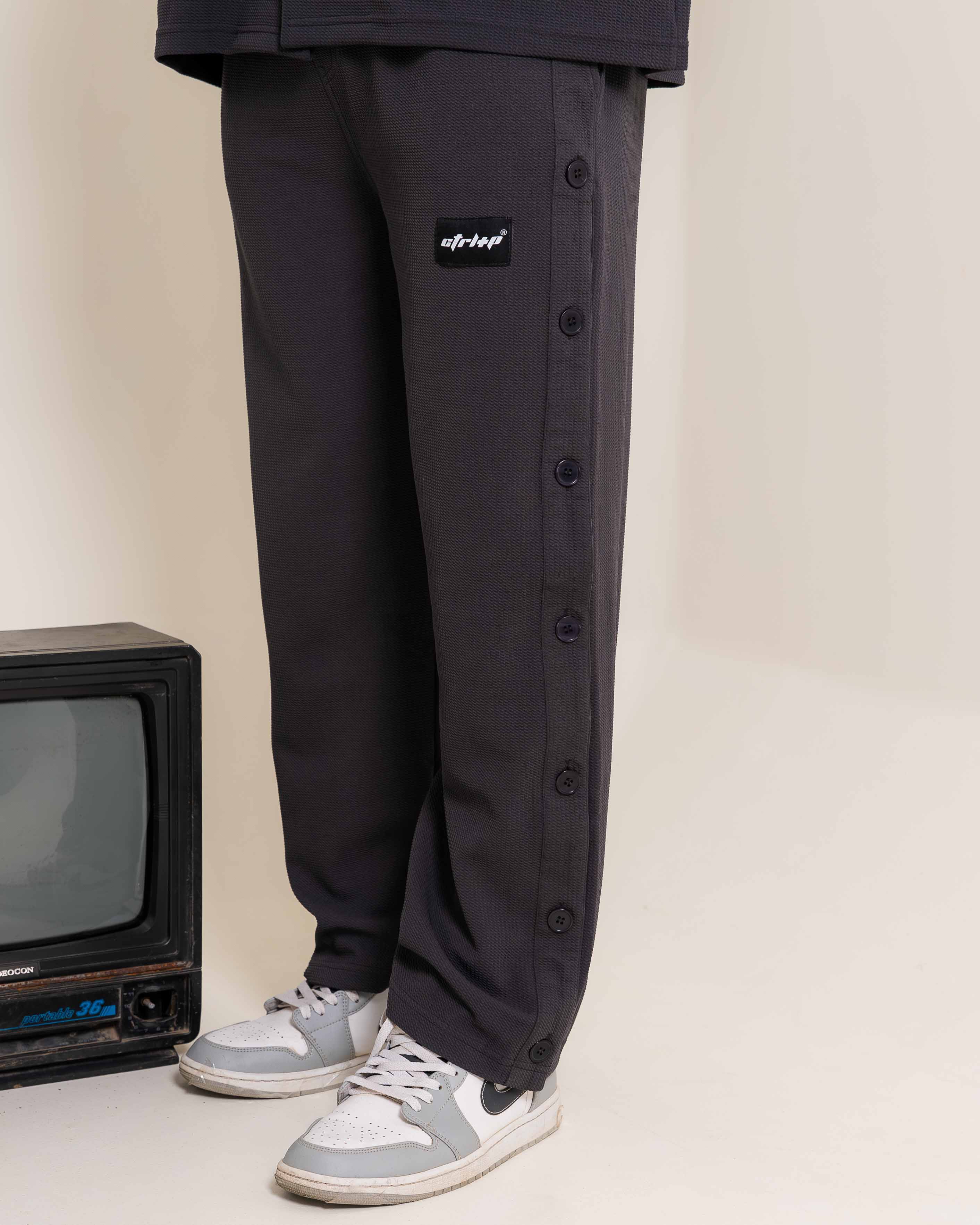 WAFFLE GREY CO-ORD SET