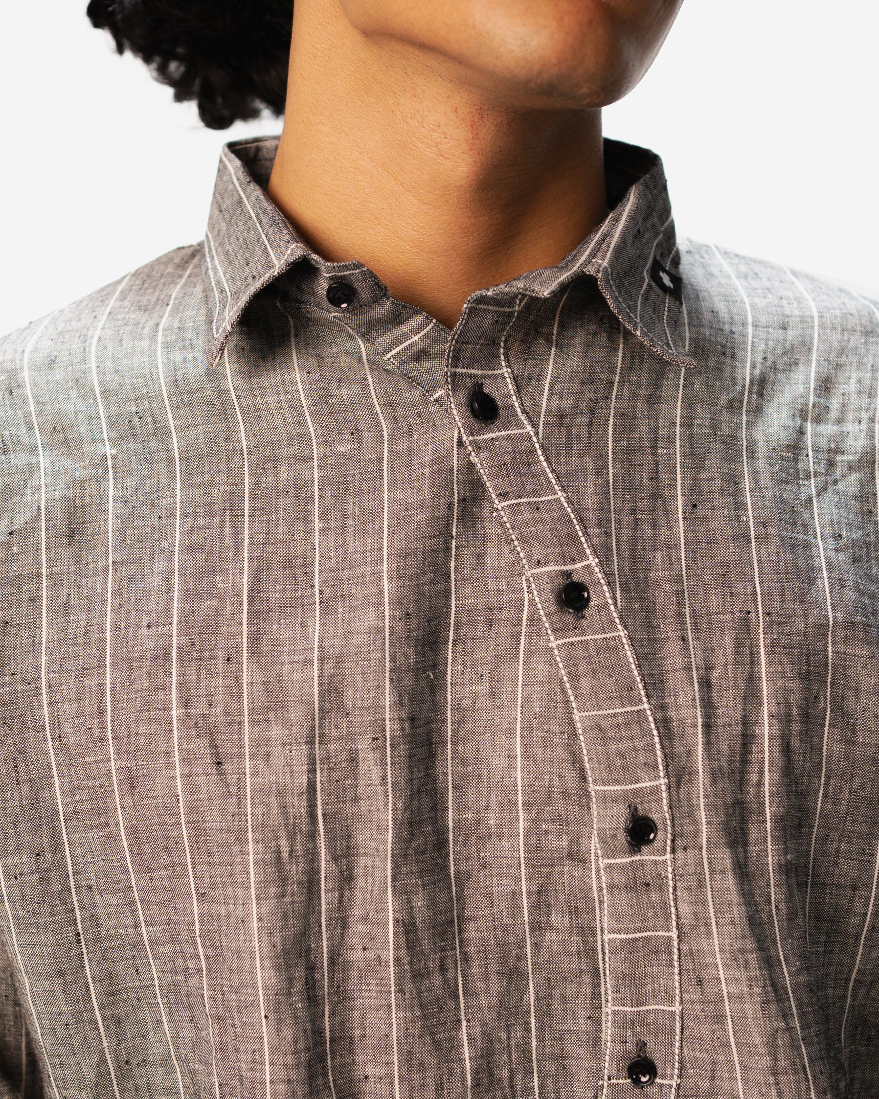 LINEN STRIPES SHIRT