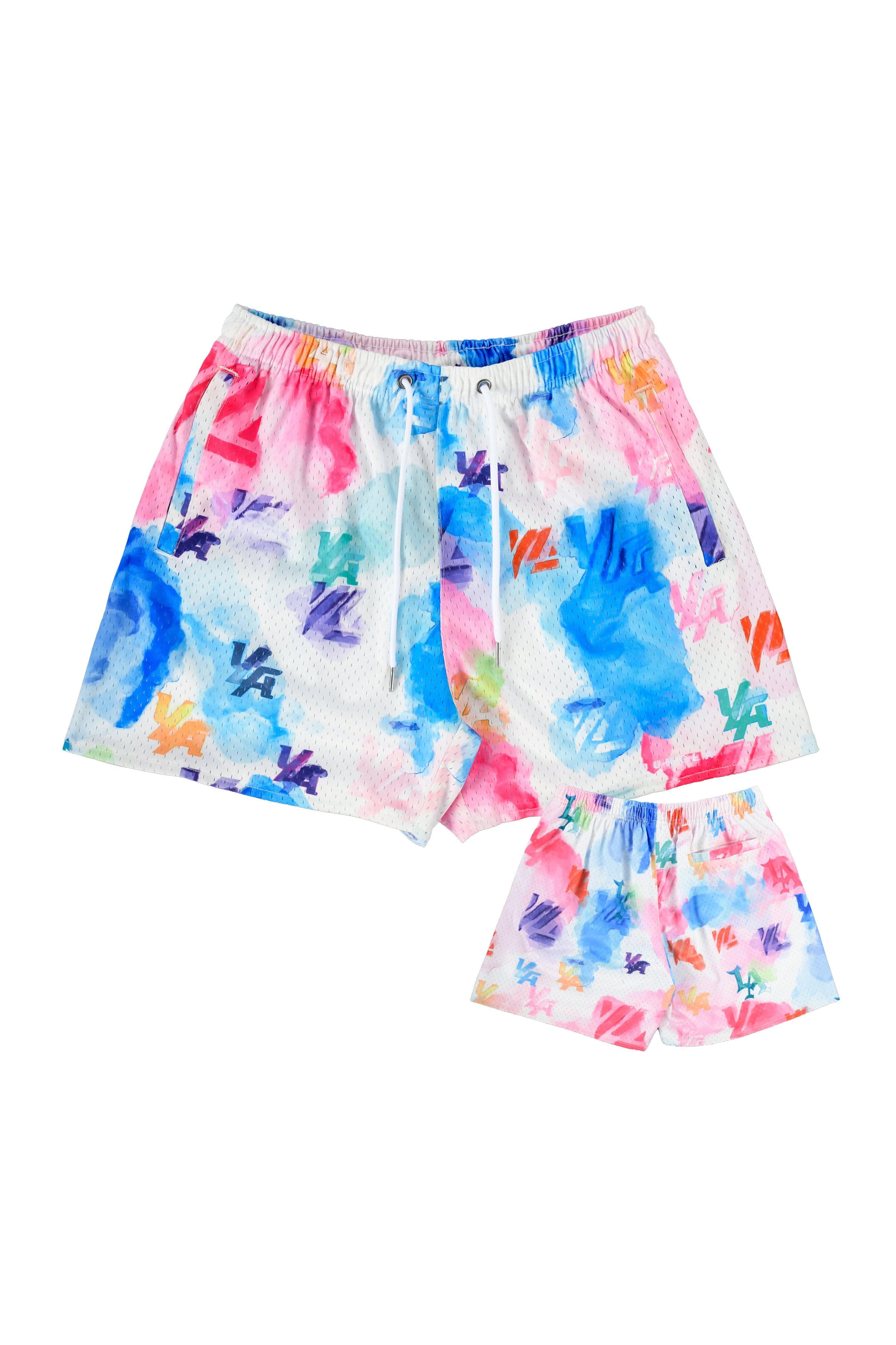 YoungLA 141 The Block Party Shorts Color Splash