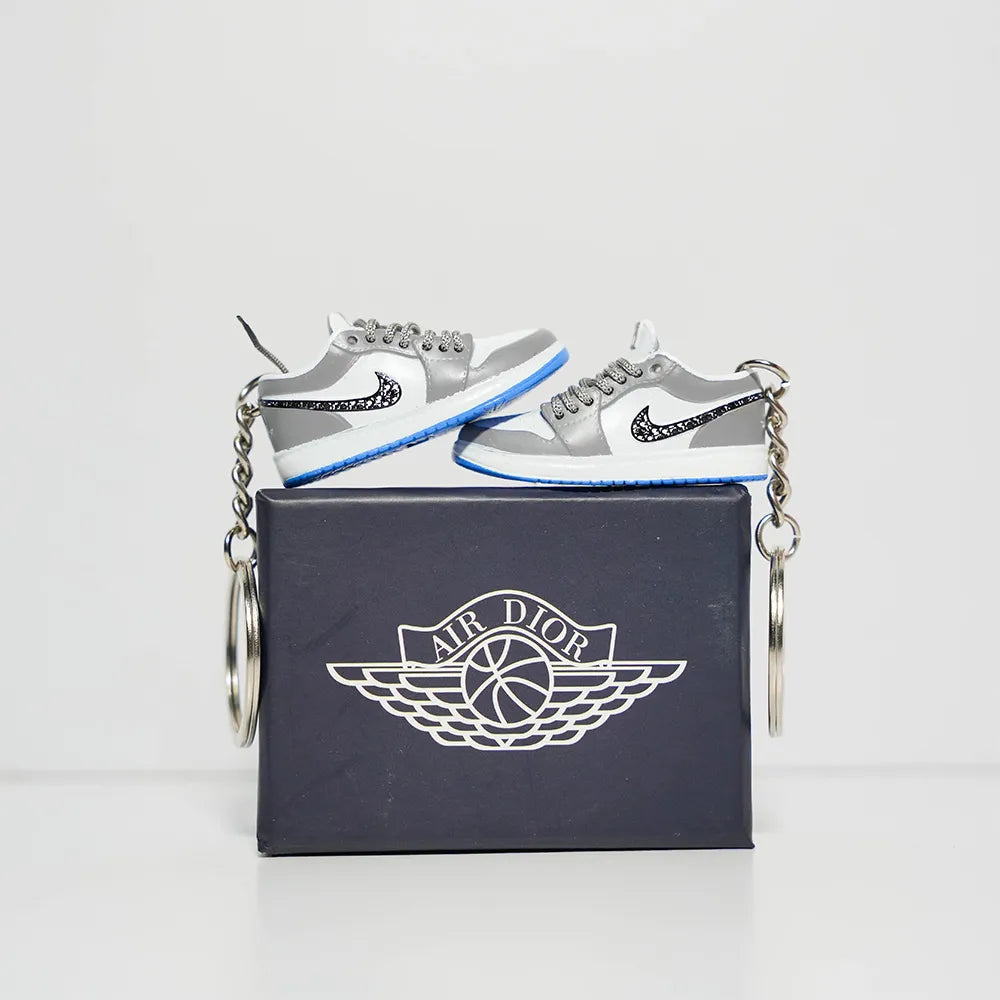 3D Sneaker Keychain With Box - AJ1 Low Dior