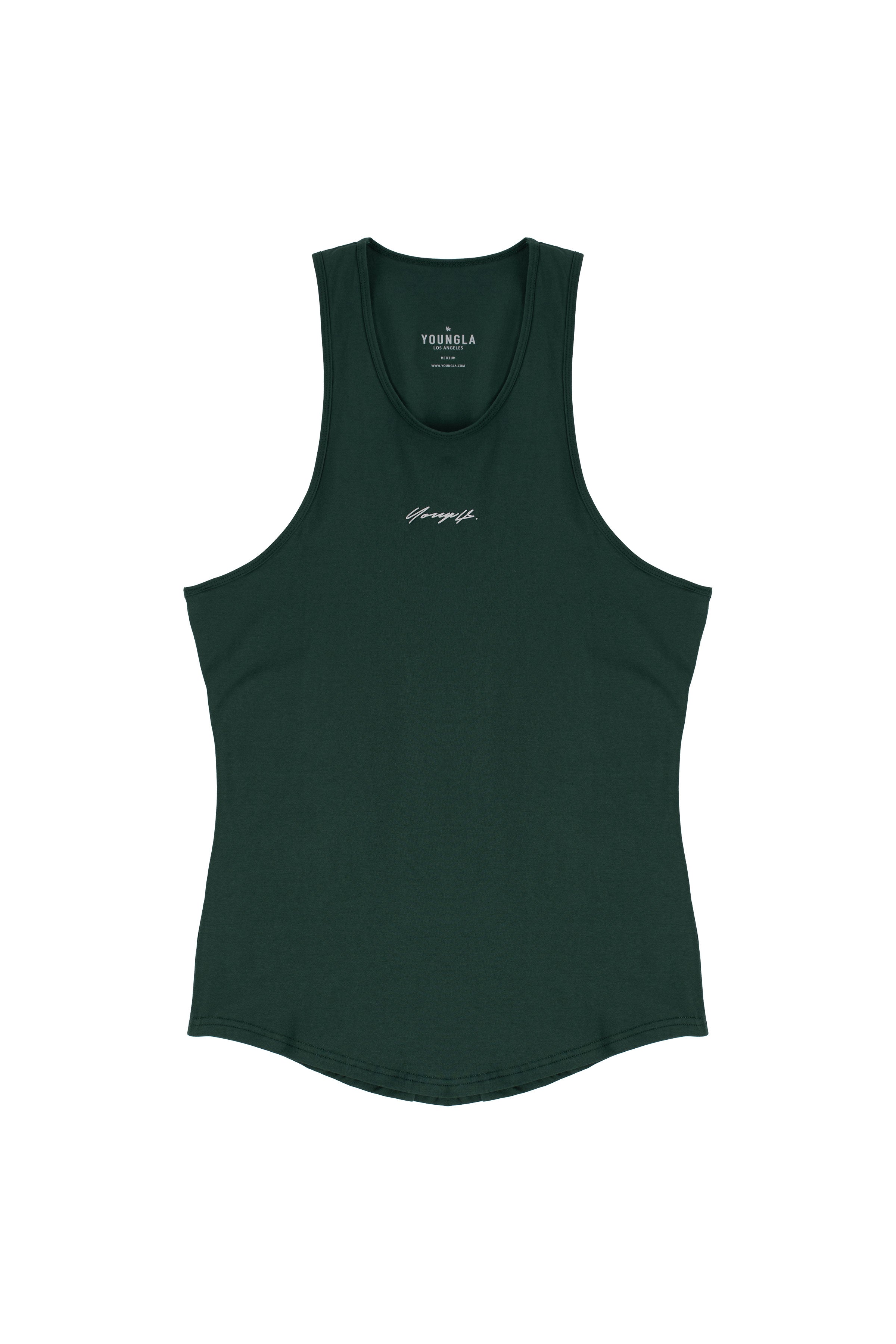 YoungLA 309 Signature Tanks Forest Green