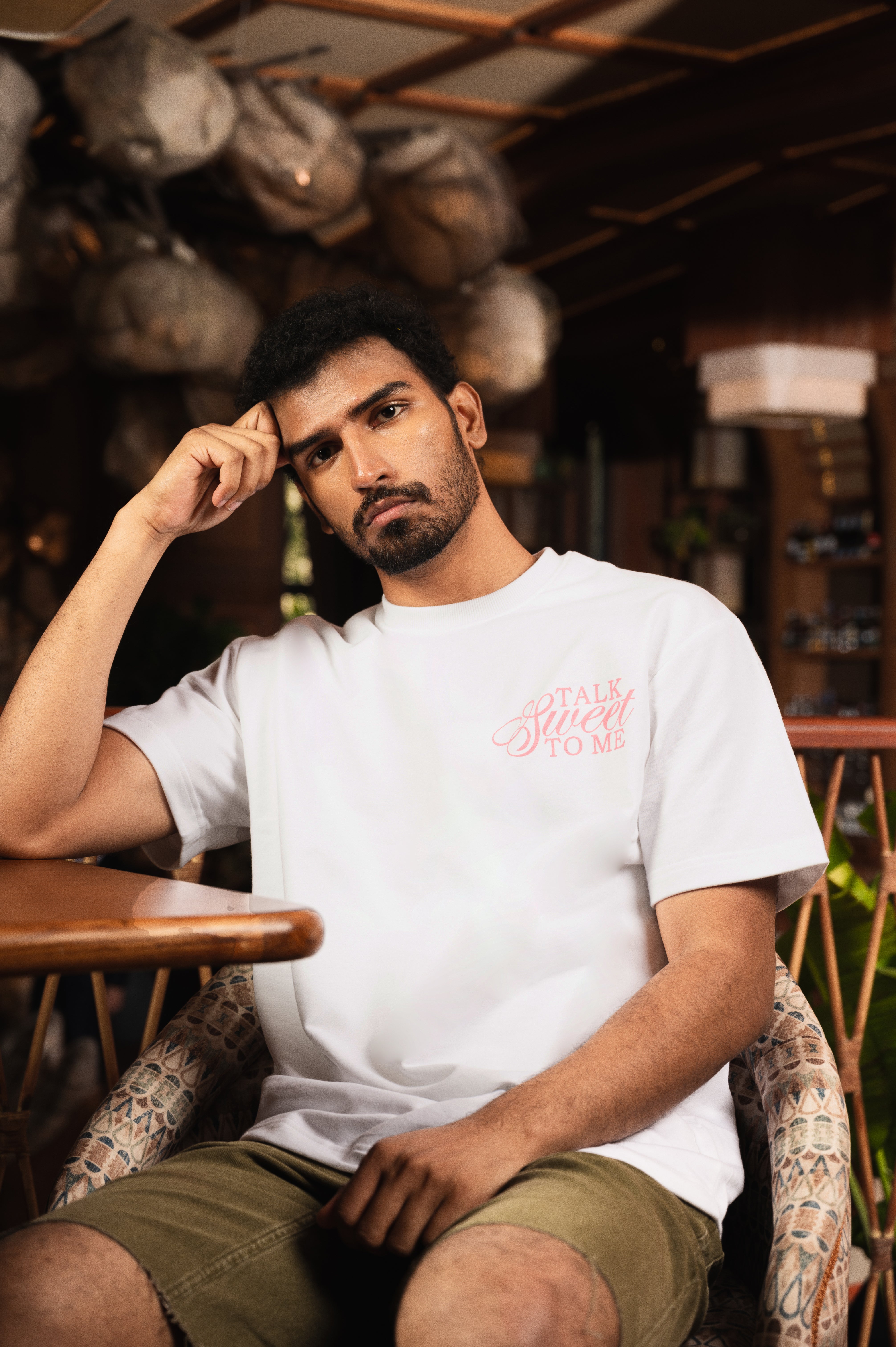 Talk Sweet To Me Tshirt In White Regular Fit