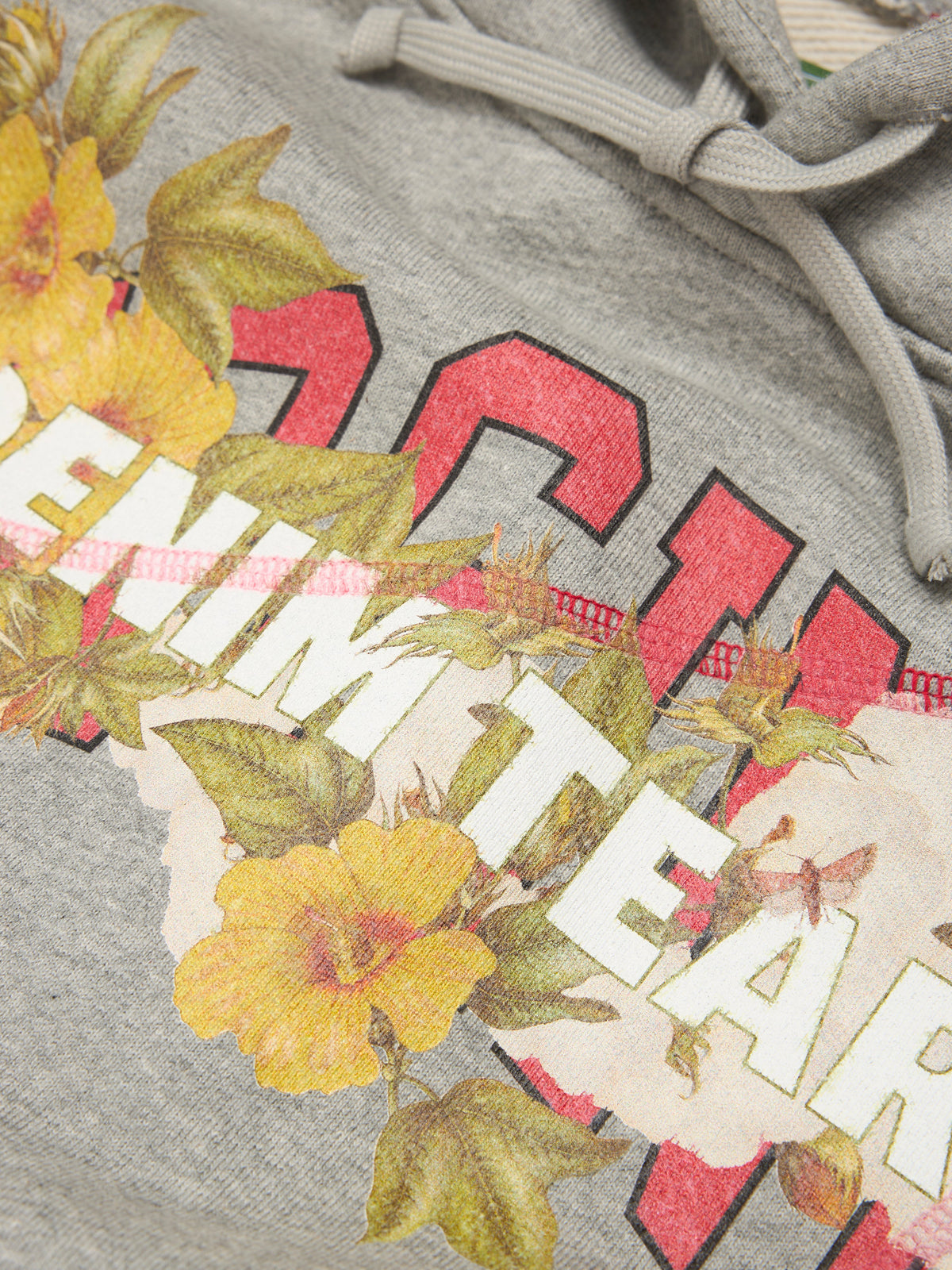 Denim Tears DT Virginia Overlock Stitch Hoodie Grey