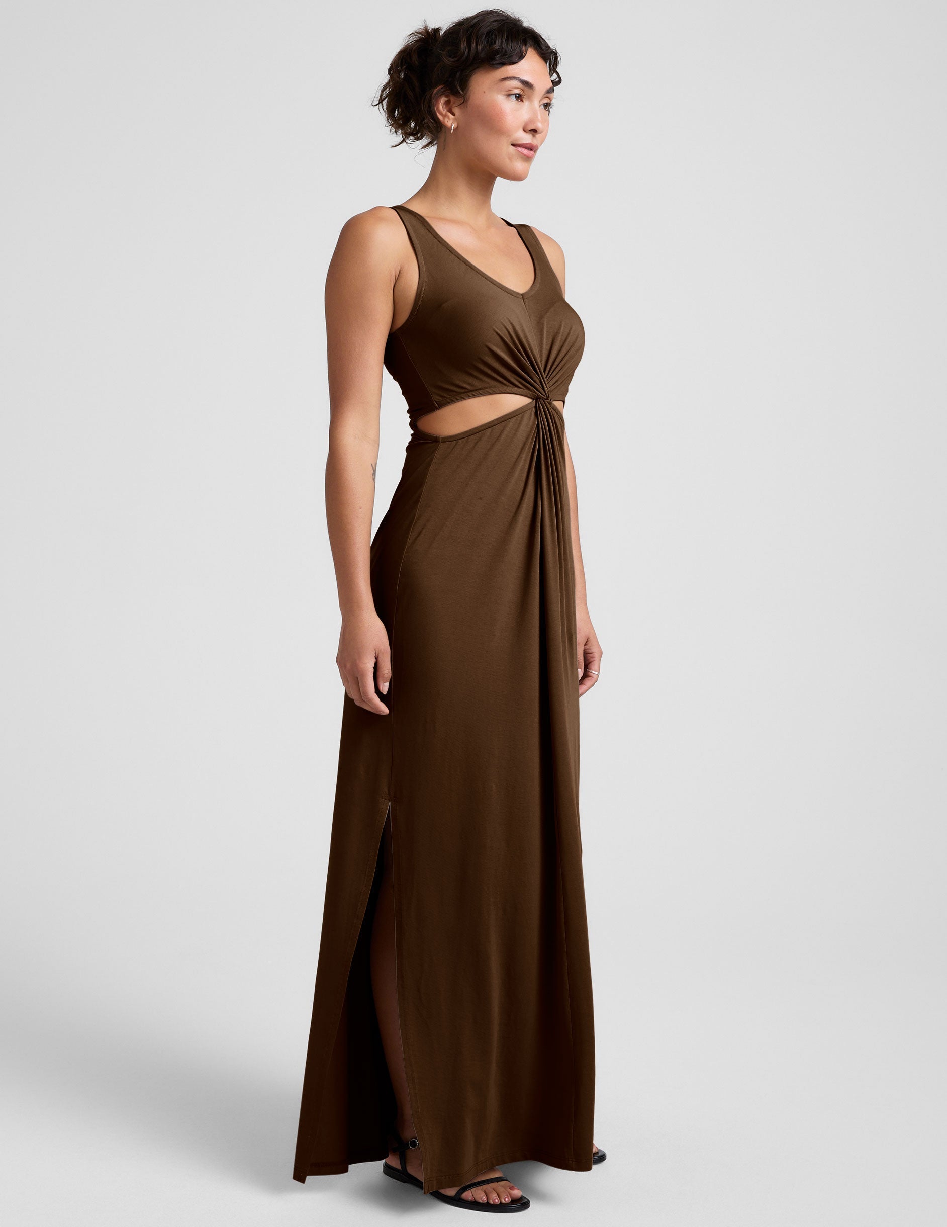 Beyond Yoga Maxi Around The World Front Twist Dress Women's