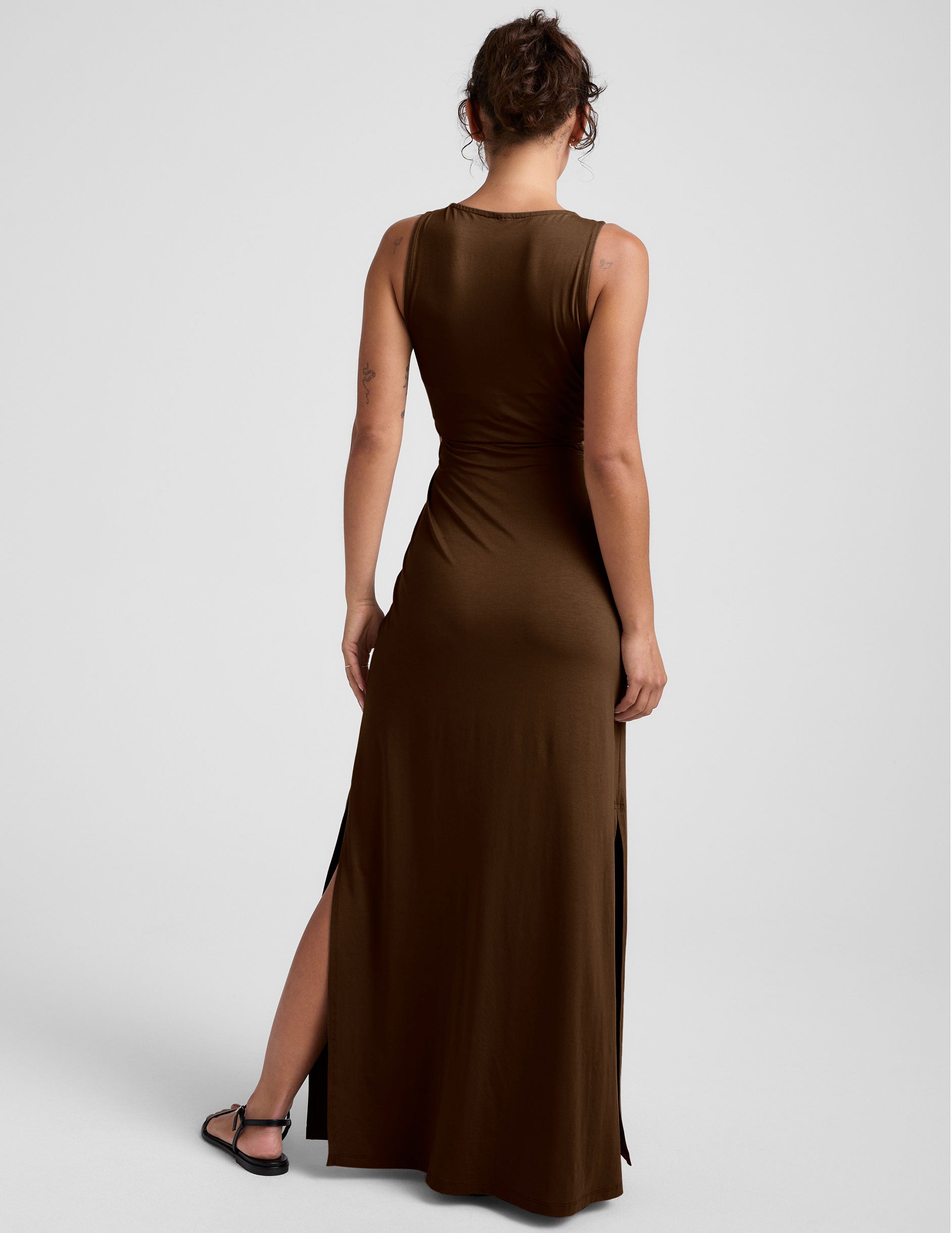 Beyond Yoga Maxi Around The World Front Twist Dress Women's