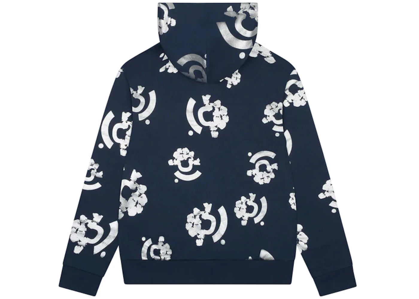 denim tears bstroy tears zip hoodie blue