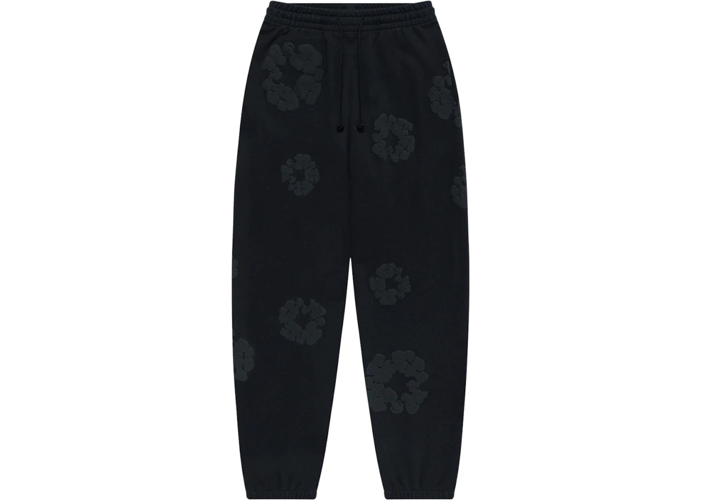denim tears cotton wreath sweatpants black monochrome
