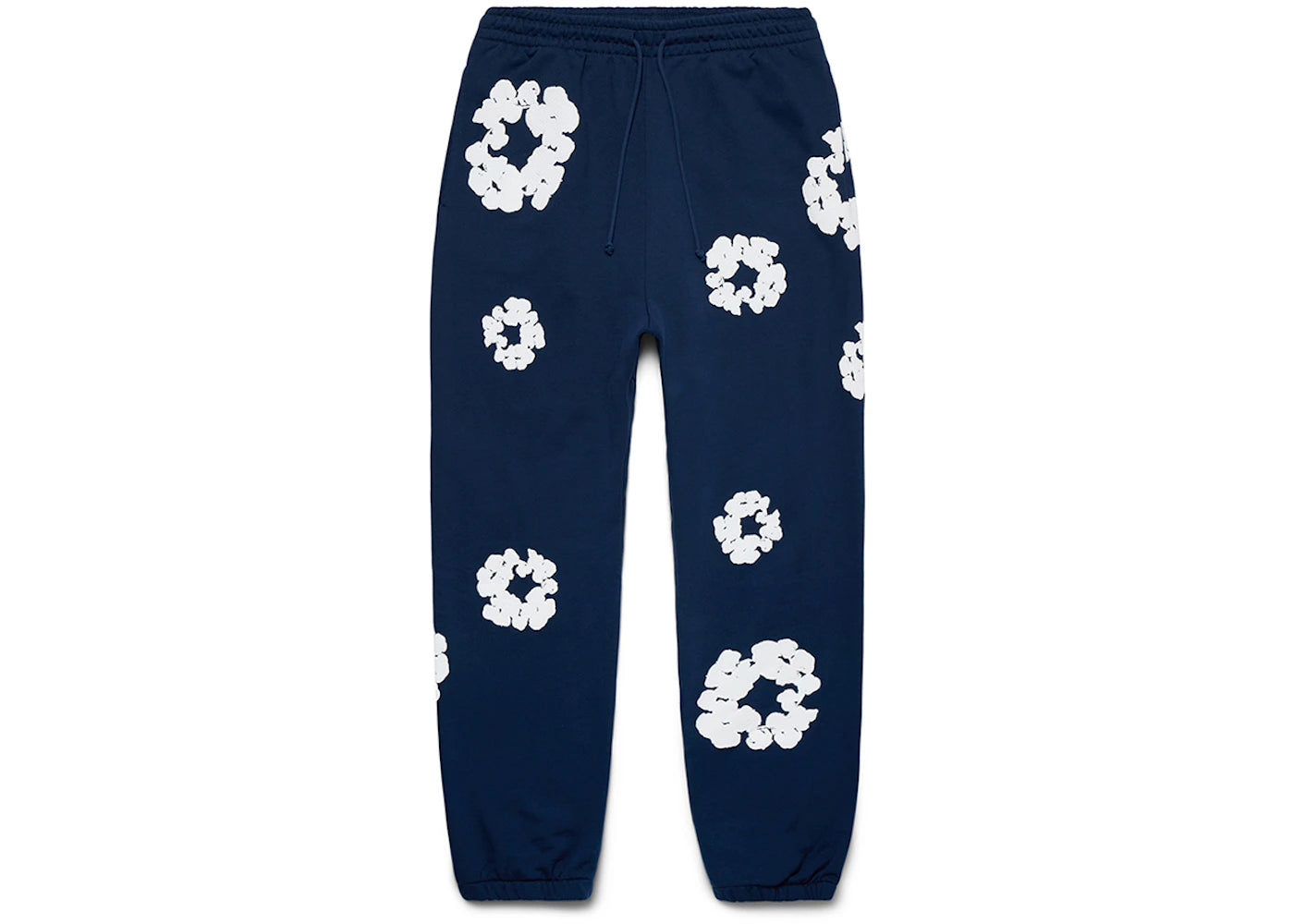 denim tears cotton wreath sweatpants navy